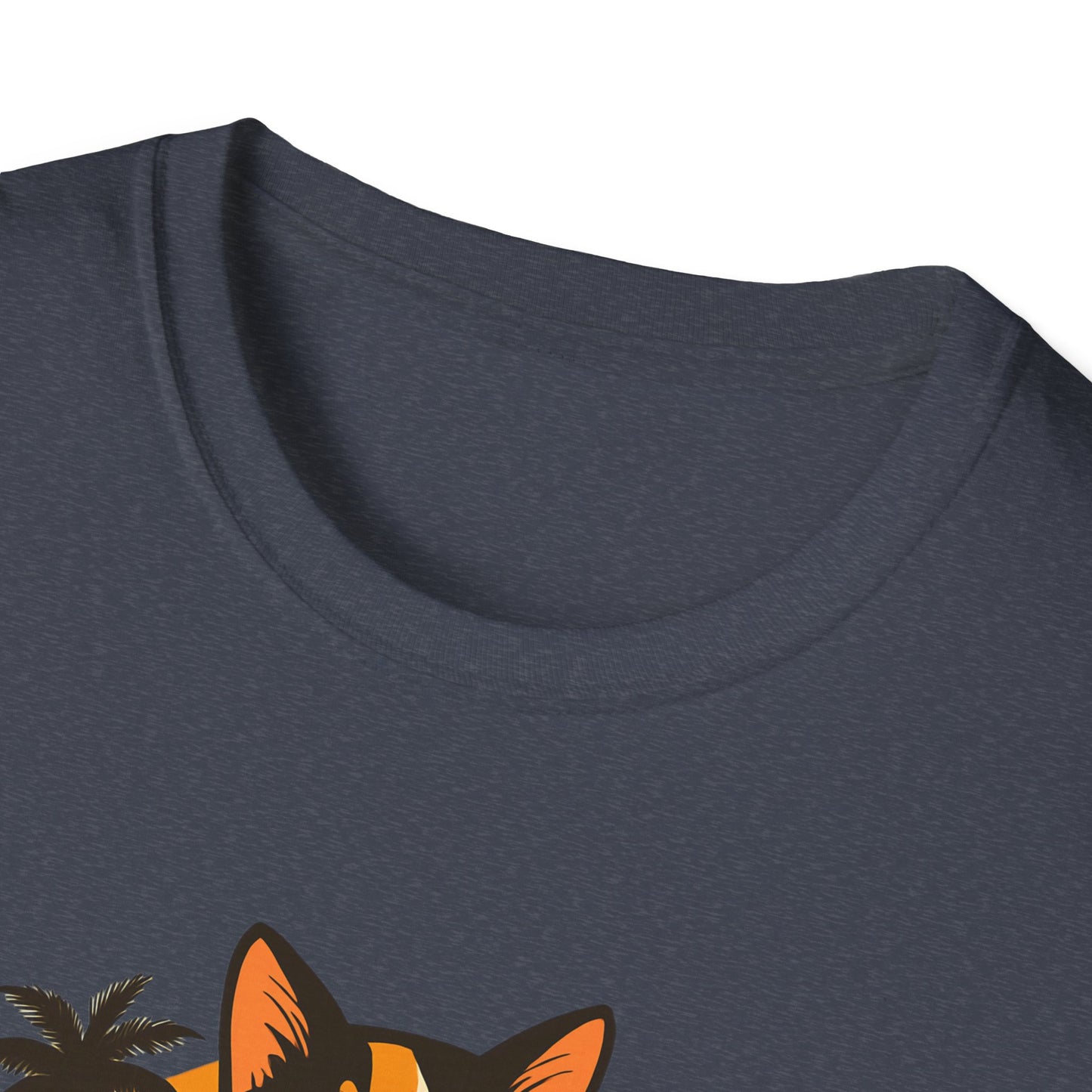 Sushi Cat Just Roll With It Tee - Cat-Themed Graphic Shirt, Japanese Neko in Kimono, Sushi Lover Kitty