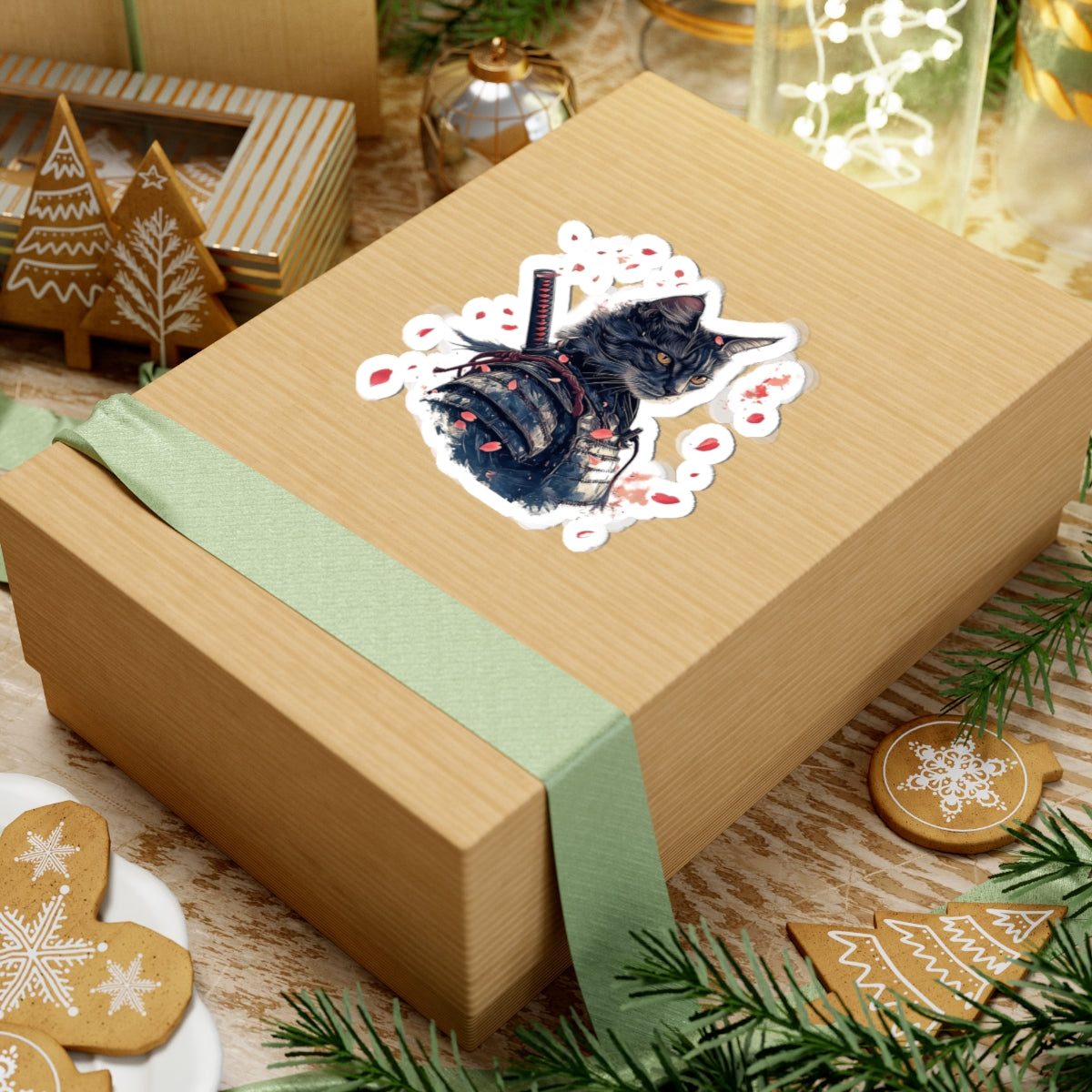 Samurai Cat Sticker