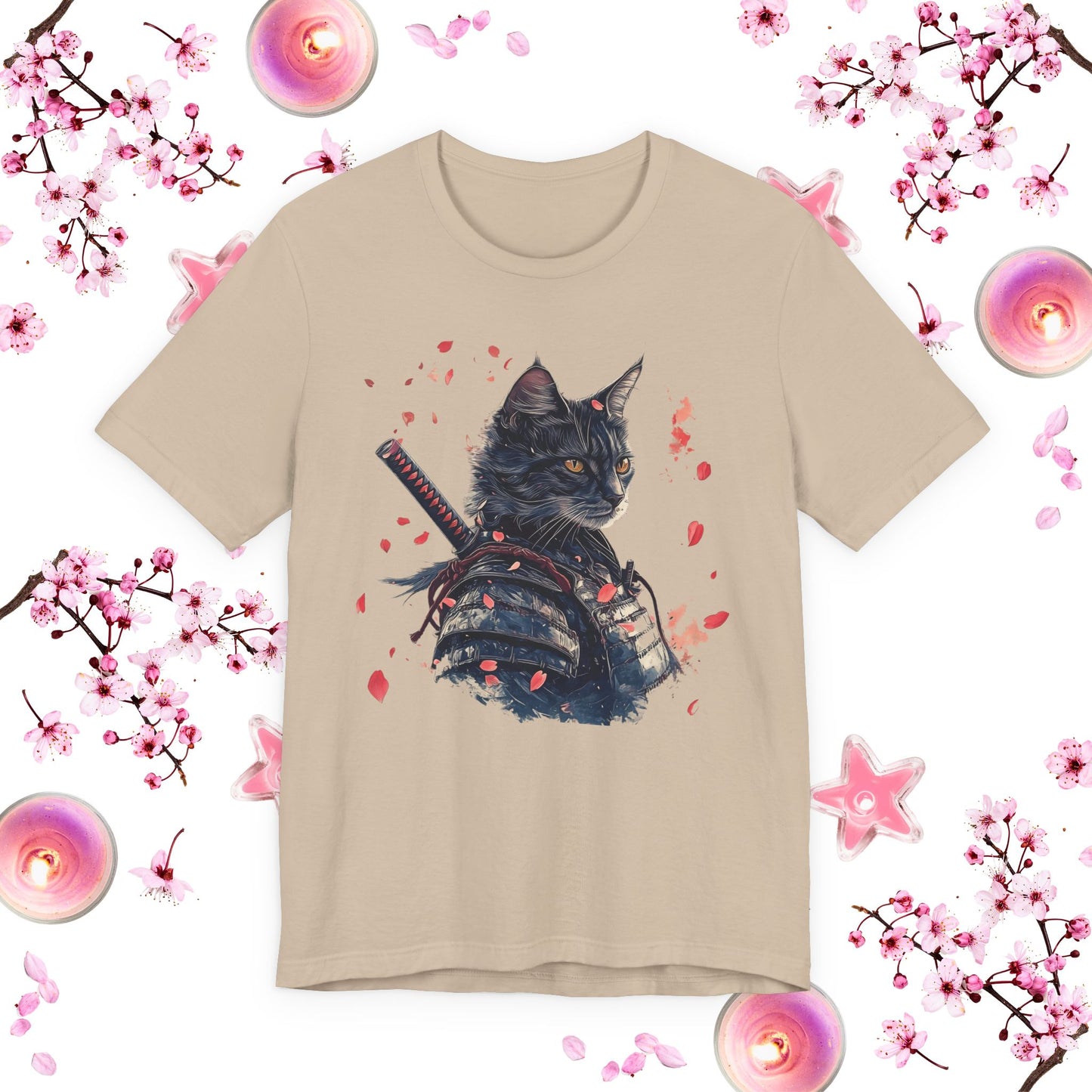 Samurai Cat Warrior Tee - Unisex