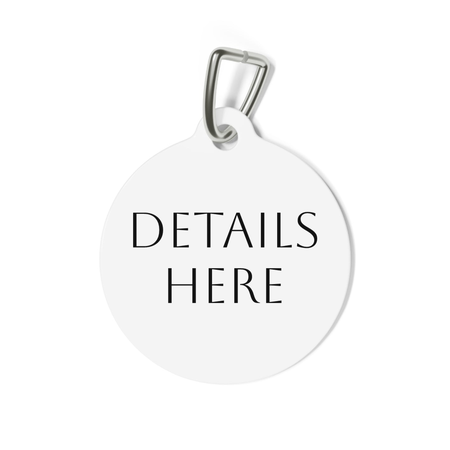 Pet Tag, Personalized Metal ID Tag for Dogs and Cats, Custom Name Tag, Elegant Pet Accessories, Pet Collar Tag, Pet ID Tag with Contact Info