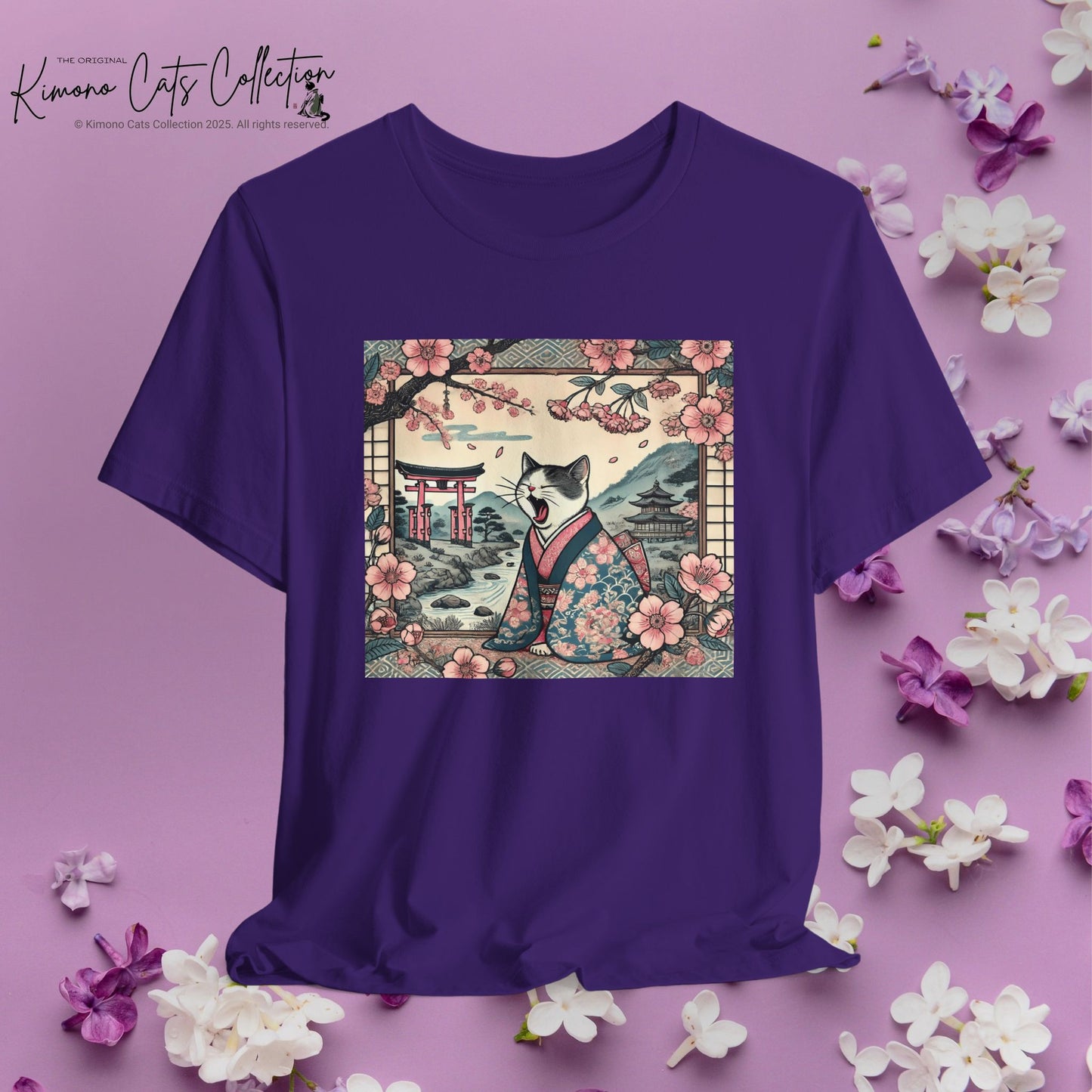 Kimono Cat Shirt - Lazy Cat Unisex Tee