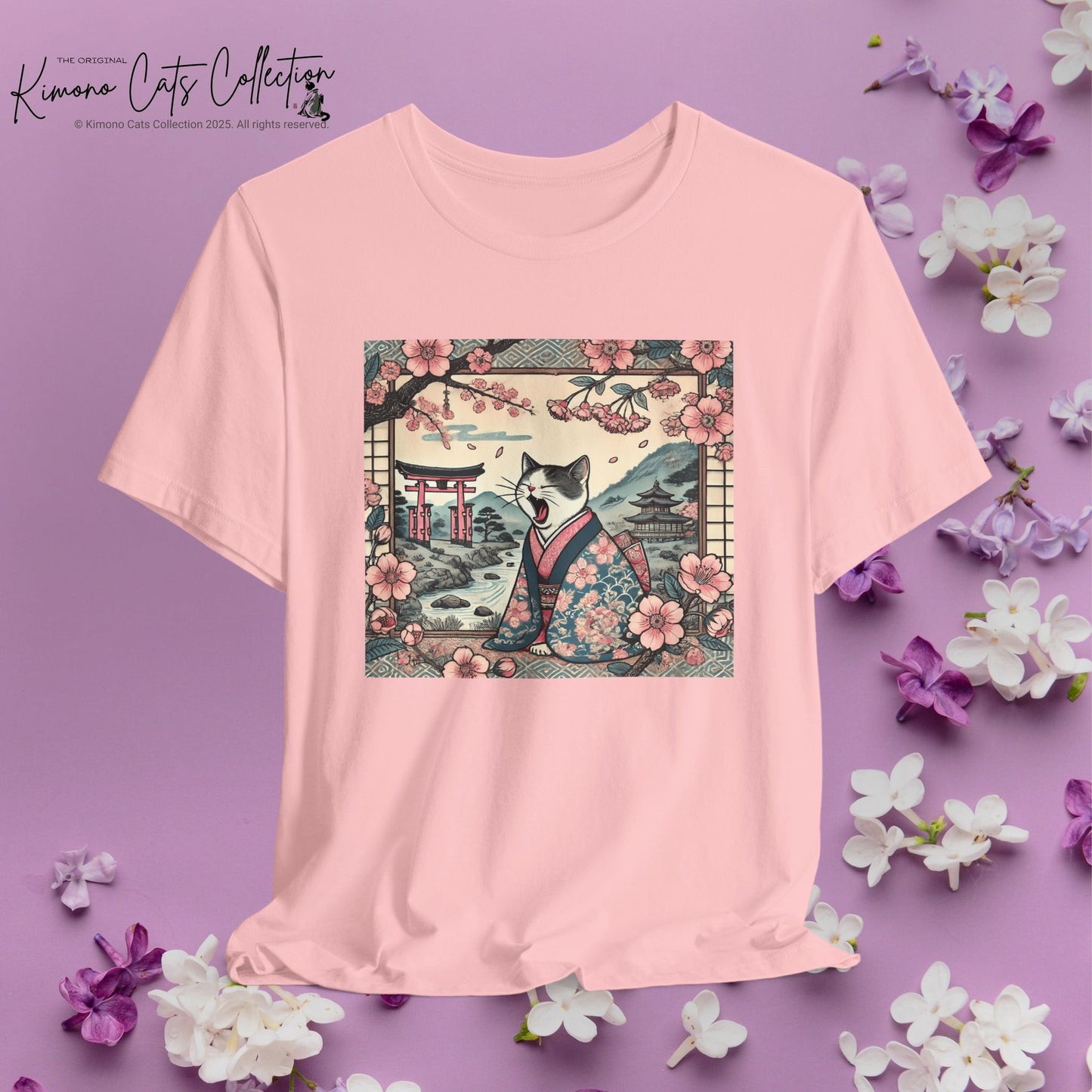 Kimono Cat Shirt - Lazy Cat Unisex Tee