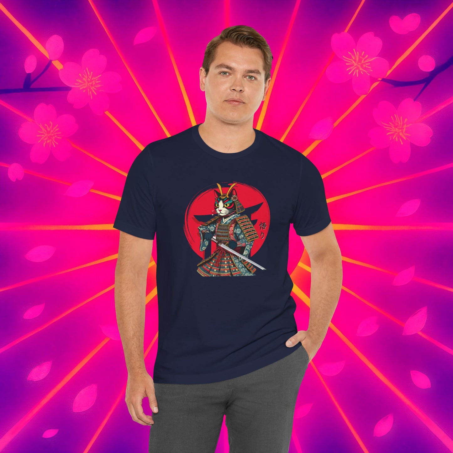 Samurai Cat Warrior Tee, Unisex