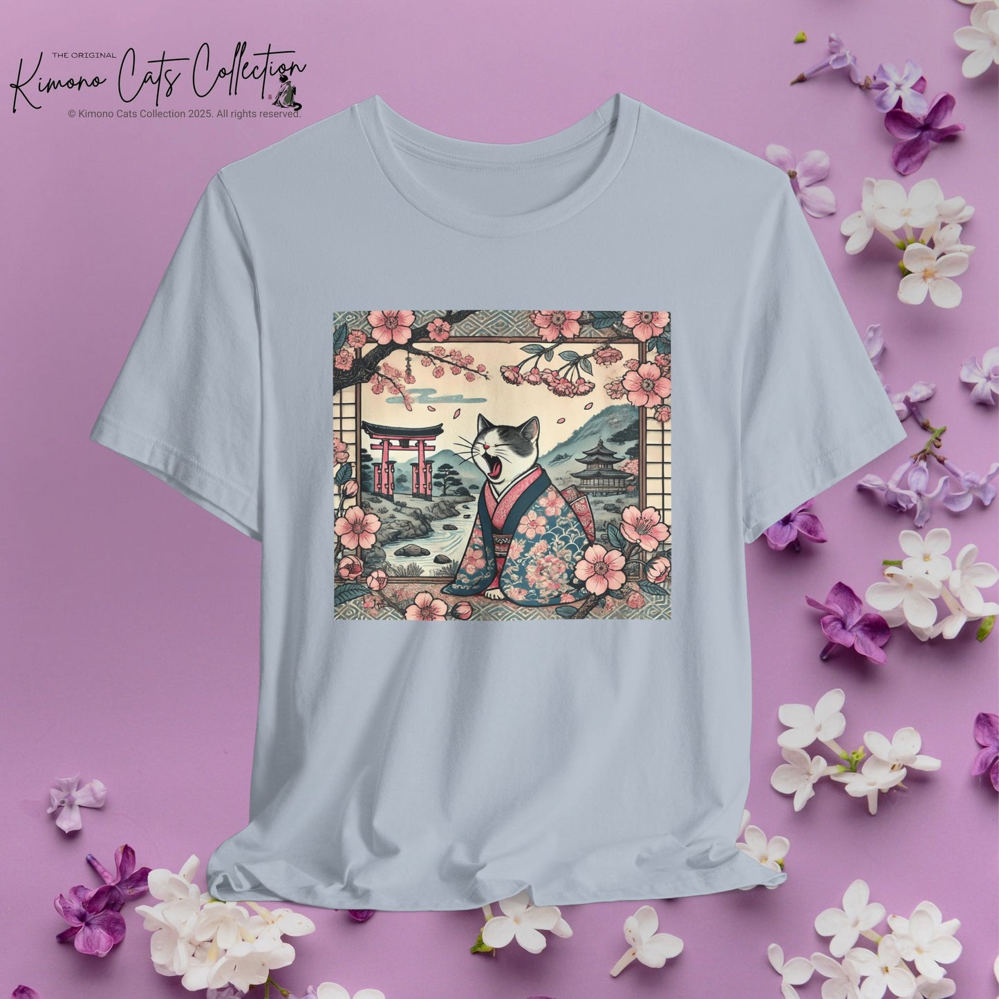Kimono Cat Shirt - Lazy Cat Unisex Tee
