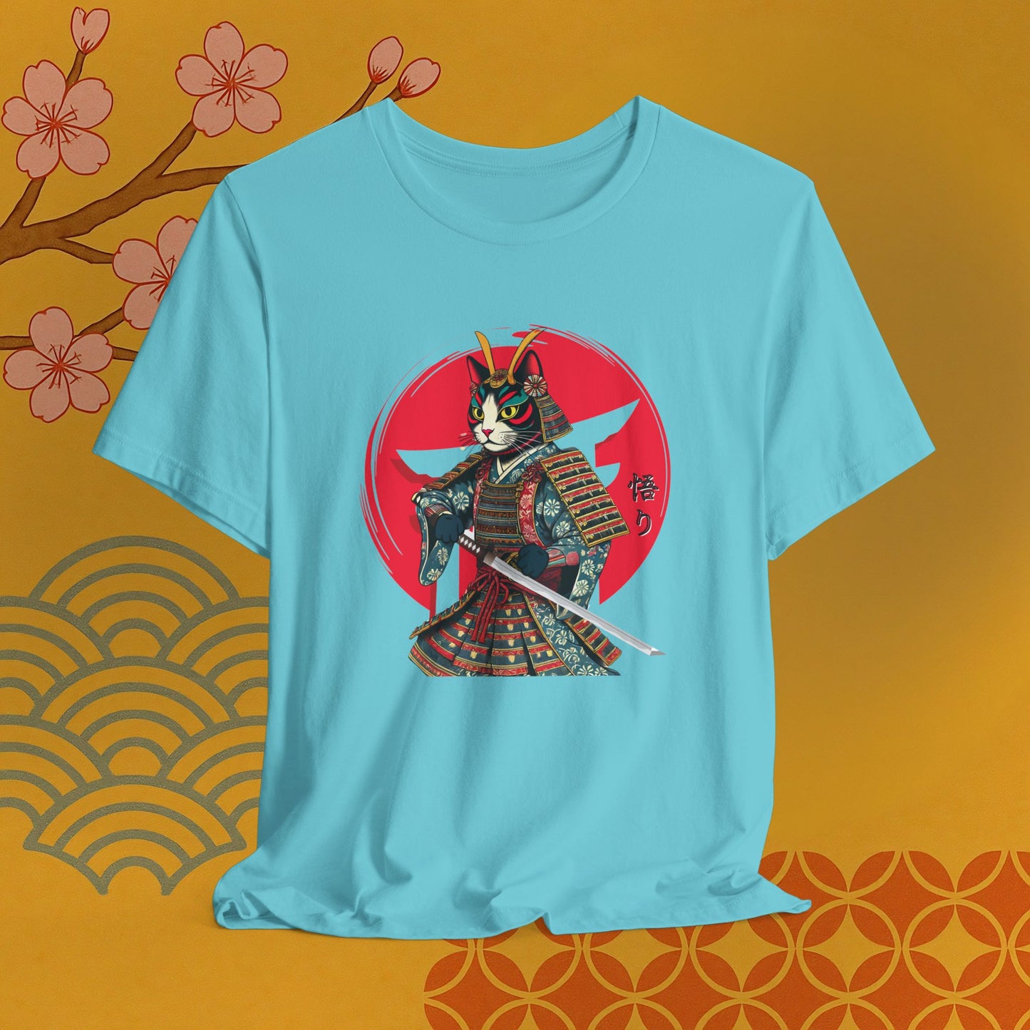 Samurai Cat Warrior Tee, Unisex