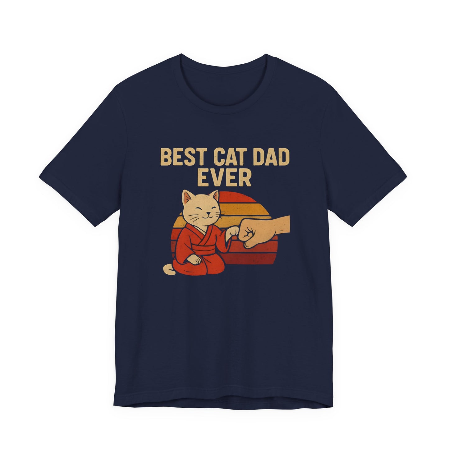 Best Cat Dad Ever Tee, Funny Cat Lover Shirt, Gift for Cat Dads, Unisex Jersey Tee, Cute Animal Apparel