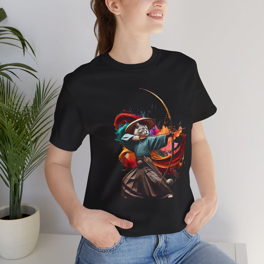 Kyudo Archer Cat Tee – Unisex