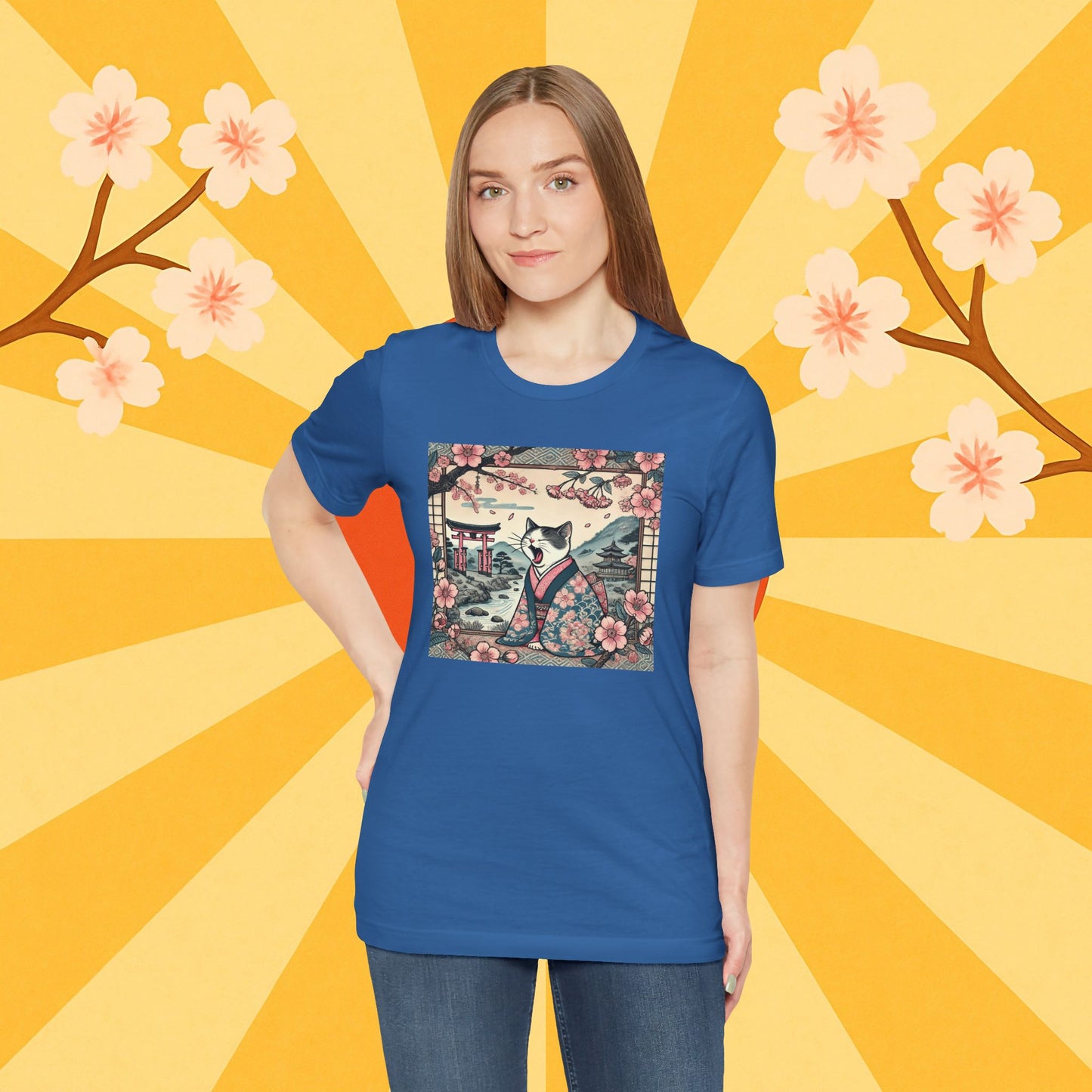 Kimono Cat Shirt - Lazy Cat Unisex Tee