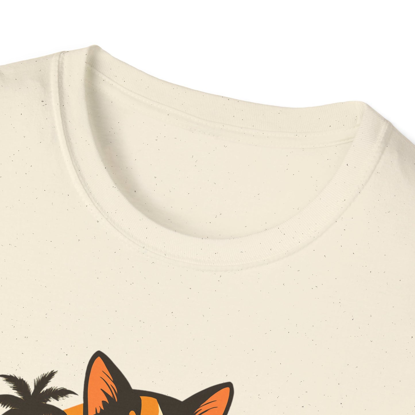 Sushi Cat Just Roll With It Tee - Cat-Themed Graphic Shirt, Japanese Neko in Kimono, Sushi Lover Kitty