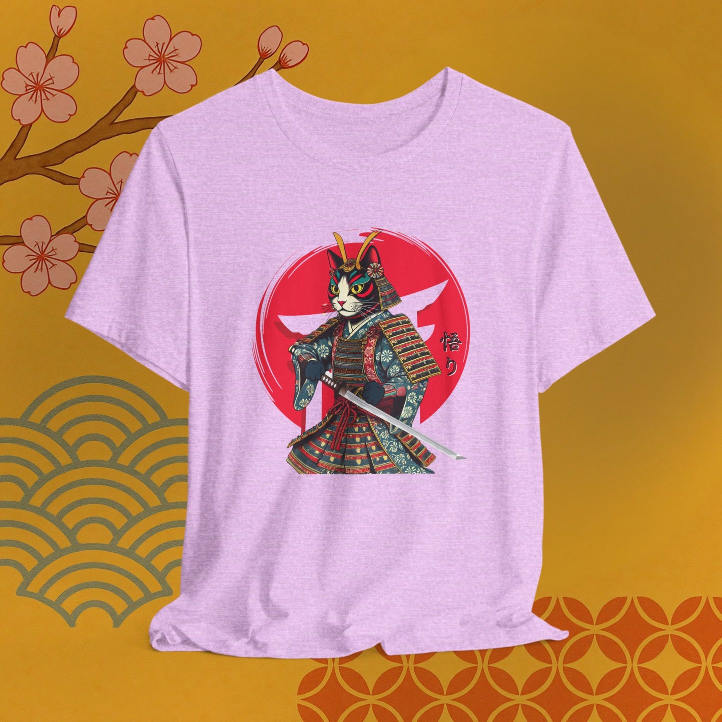 Samurai Cat Warrior Tee, Unisex