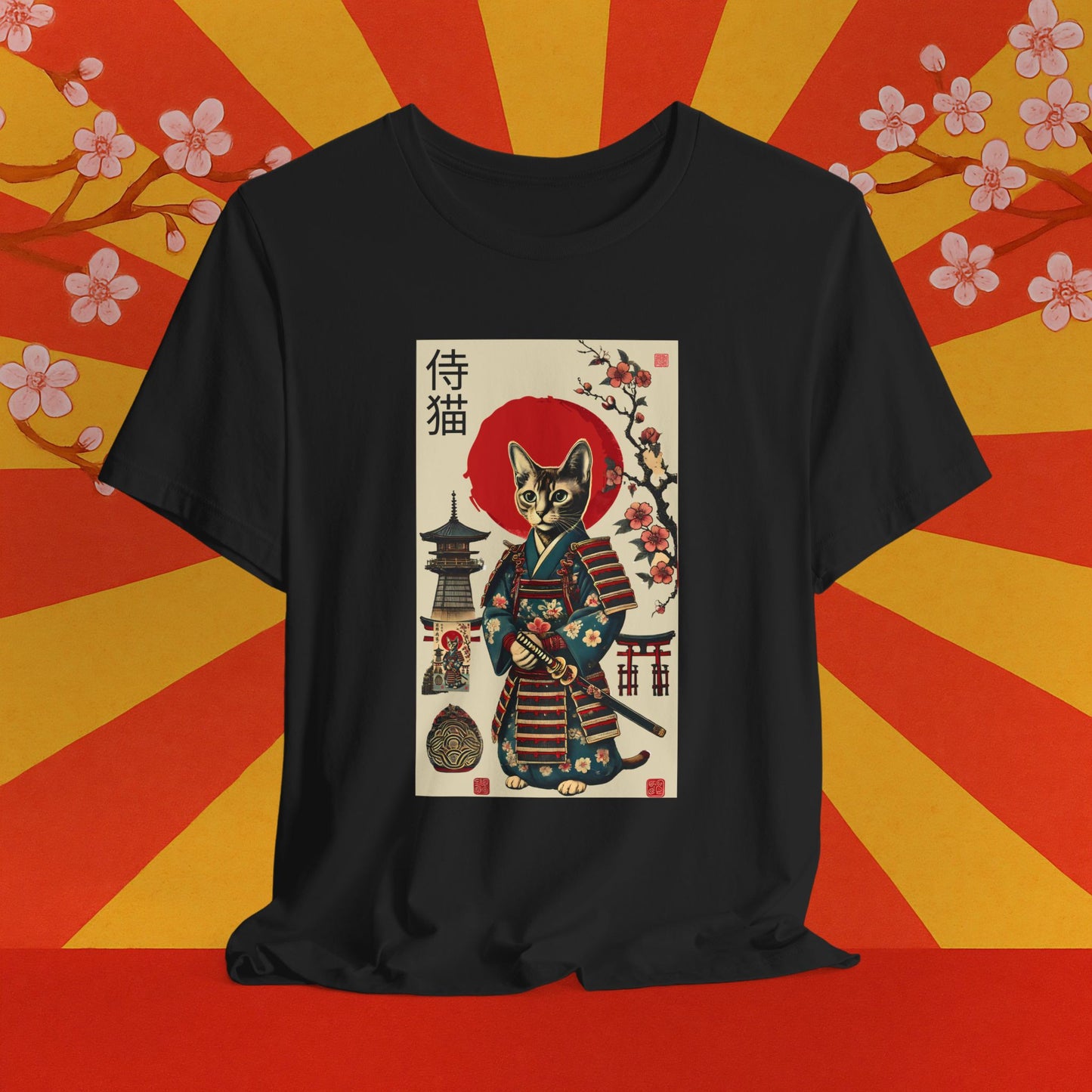 Samurai Neko Stormclaw – Unisex T-Shirt