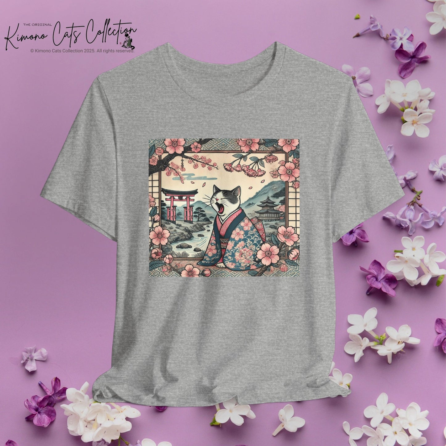 Kimono Cat Shirt - Lazy Cat Unisex Tee