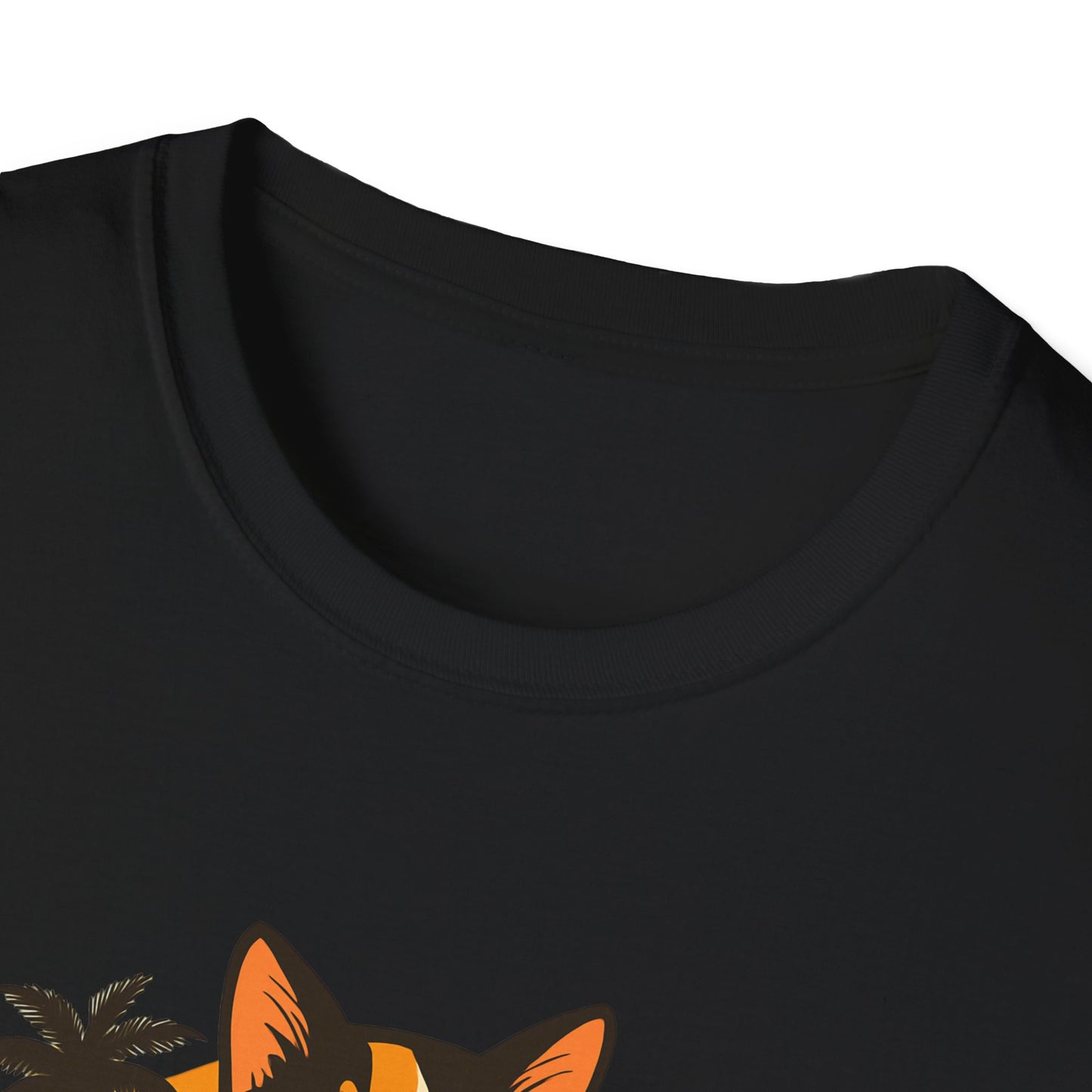 Sushi Cat Just Roll With It Tee - Cat-Themed Graphic Shirt, Japanese Neko in Kimono, Sushi Lover Kitty