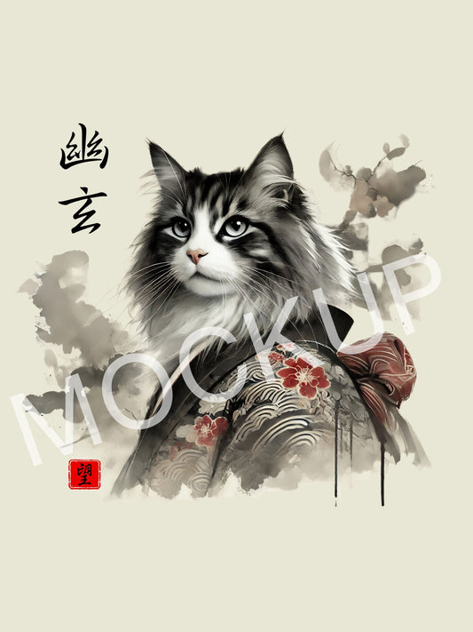Yūgen - Graceful Hope Cat Wall Art