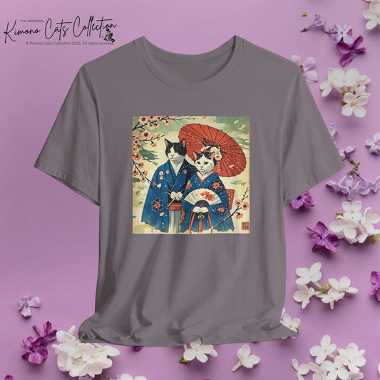 🌸 Eternal Elegance – 不朽の美 | Kimono Cats Sakura T-Shirt
