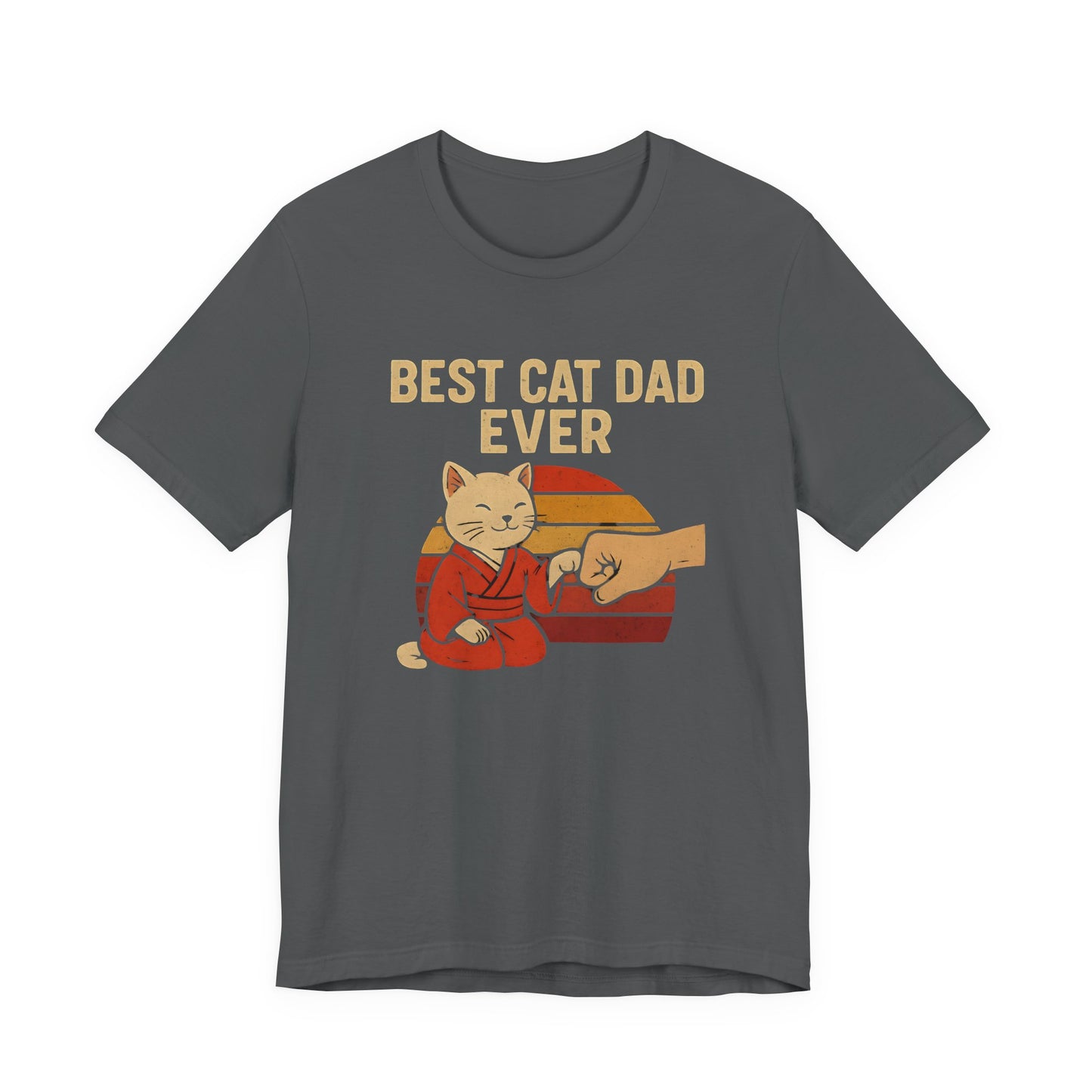 Best Cat Dad Ever Tee, Funny Cat Lover Shirt, Gift for Cat Dads, Unisex Jersey Tee, Cute Animal Apparel