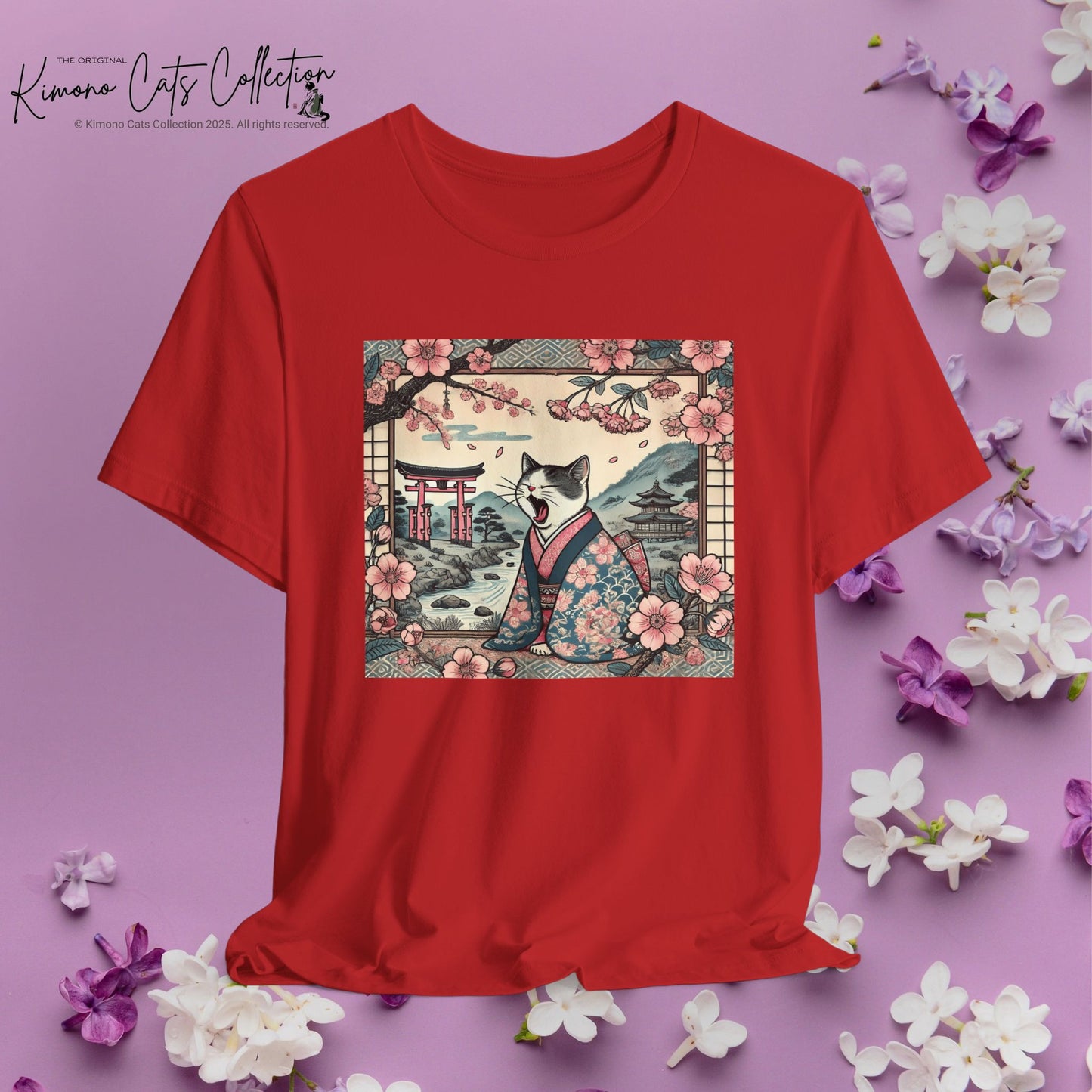 Kimono Cat Shirt - Lazy Cat Unisex Tee