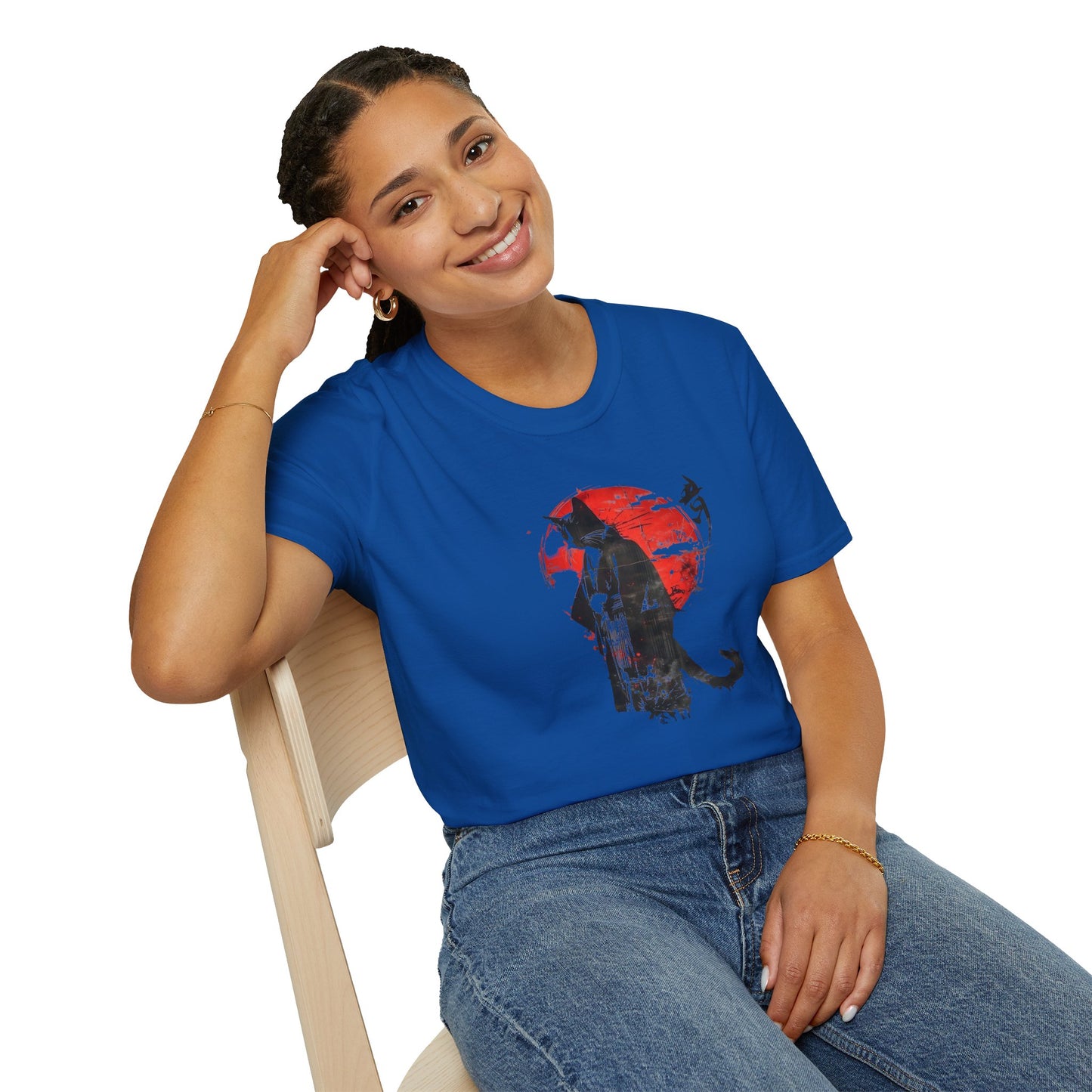 Samurai Cat Japanese Art T-Shirt