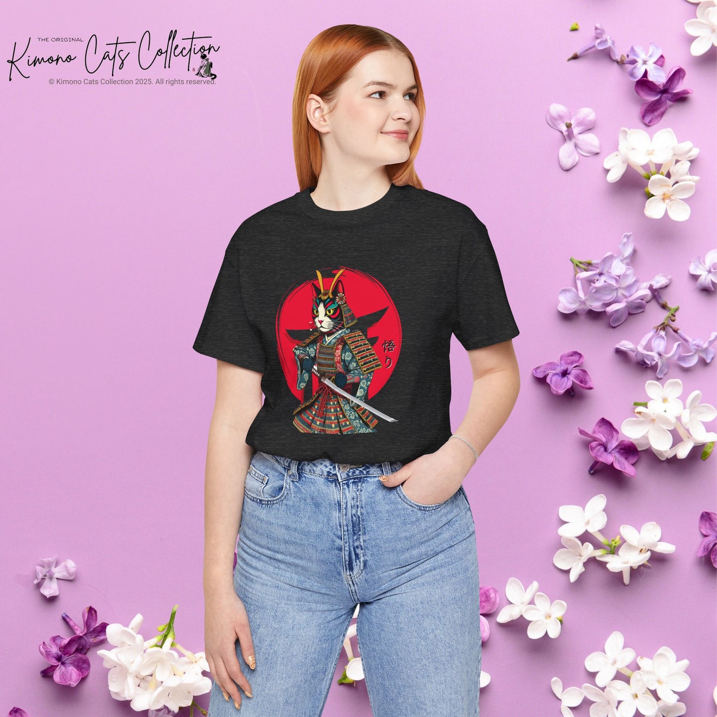Samurai Cat Warrior Tee, Unisex