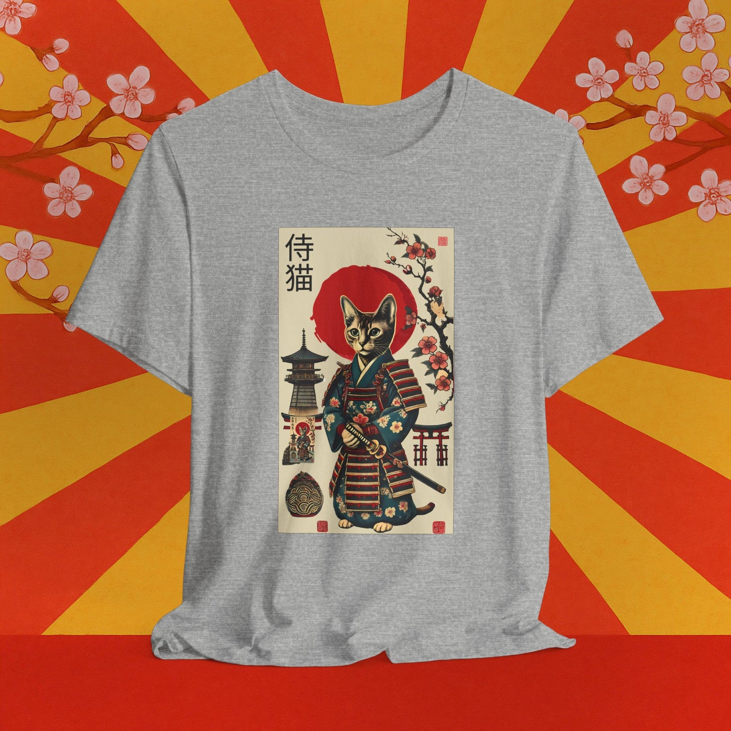 Samurai Neko Stormclaw – Unisex T-Shirt