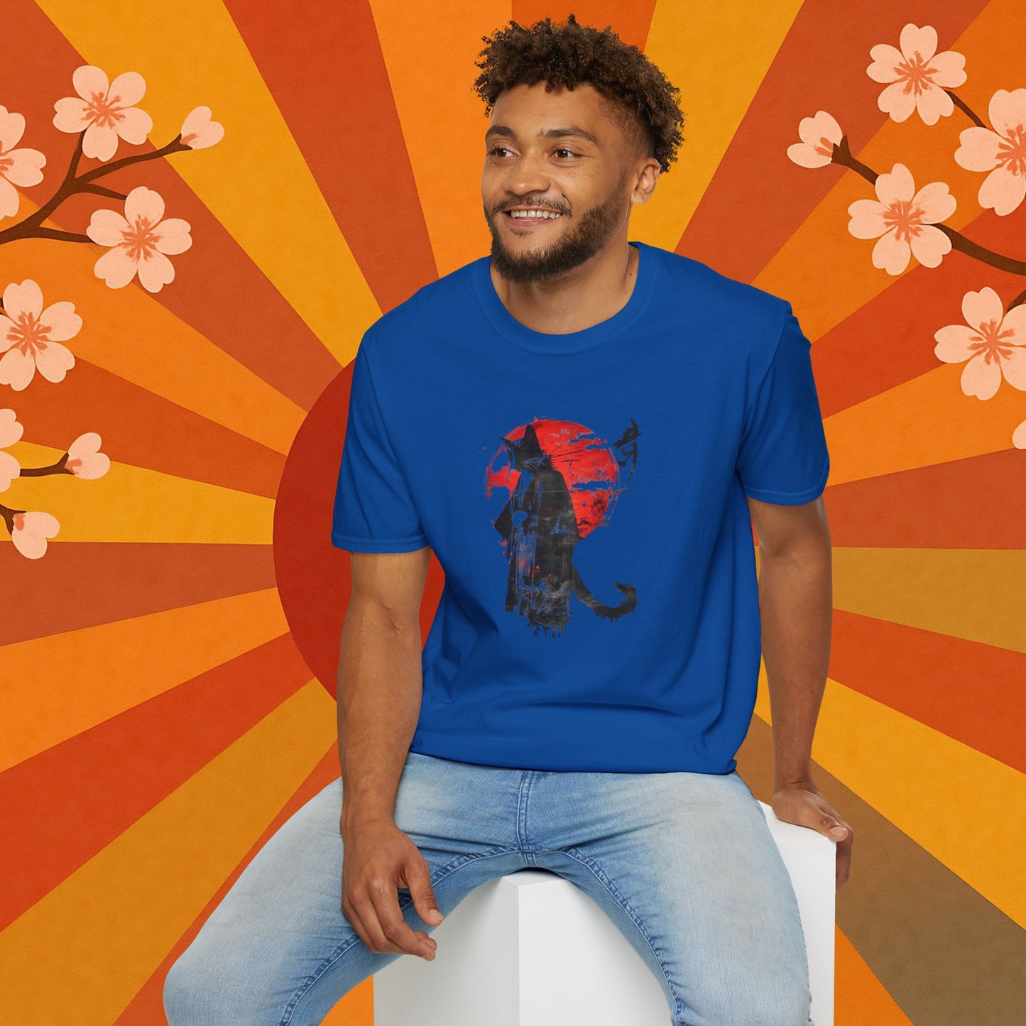 Samurai Cat Japanese Art T-Shirt