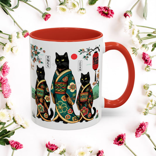 Black Cats Mug, 11-15oz