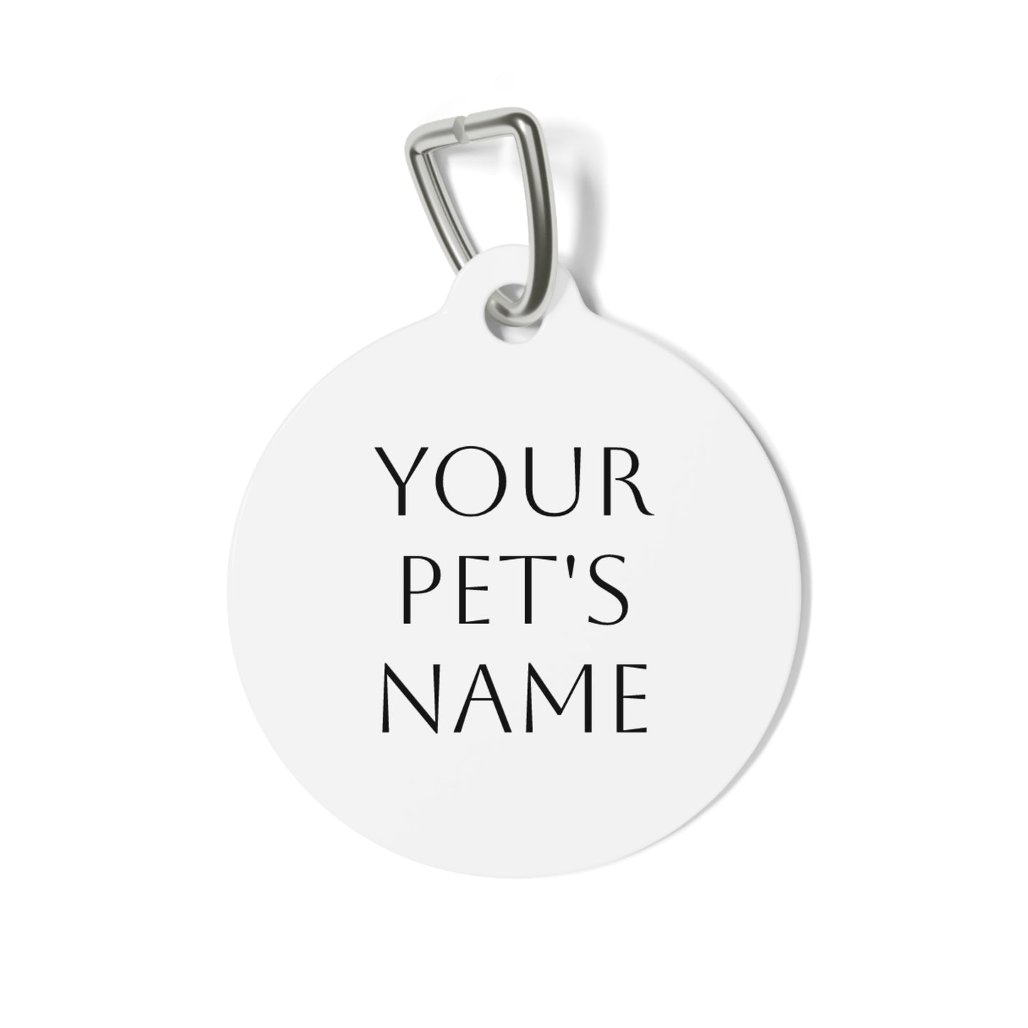 Pet Tag, Personalized Metal ID Tag for Dogs and Cats, Custom Name Tag, Elegant Pet Accessories, Pet Collar Tag, Pet ID Tag with Contact Info