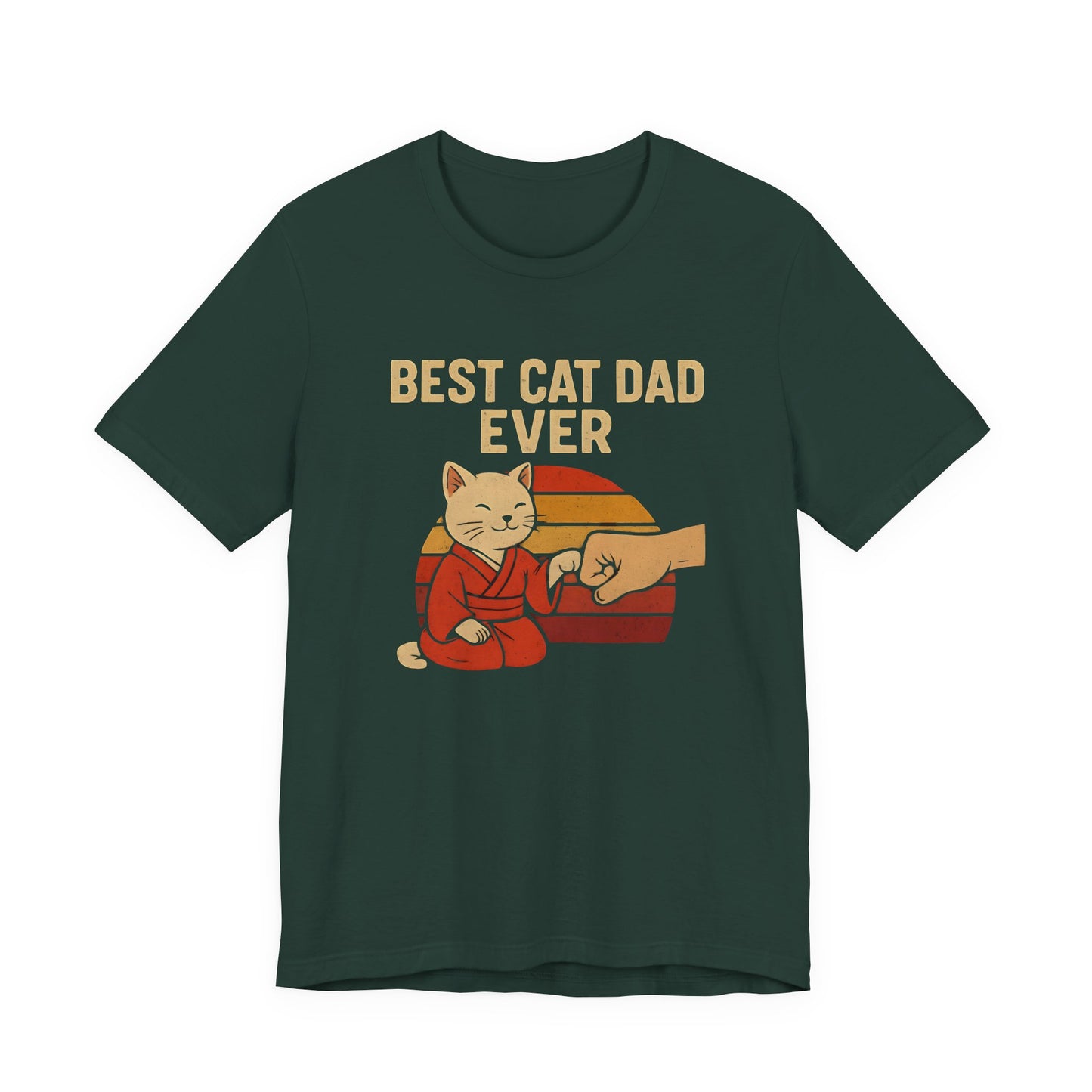Best Cat Dad Ever Tee, Funny Cat Lover Shirt, Gift for Cat Dads, Unisex Jersey Tee, Cute Animal Apparel