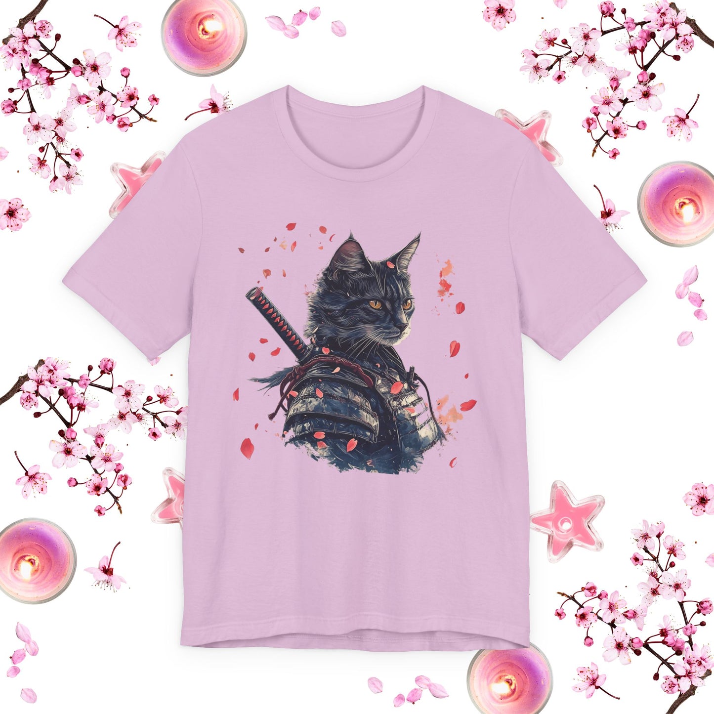 Samurai Cat Warrior Tee - Unisex