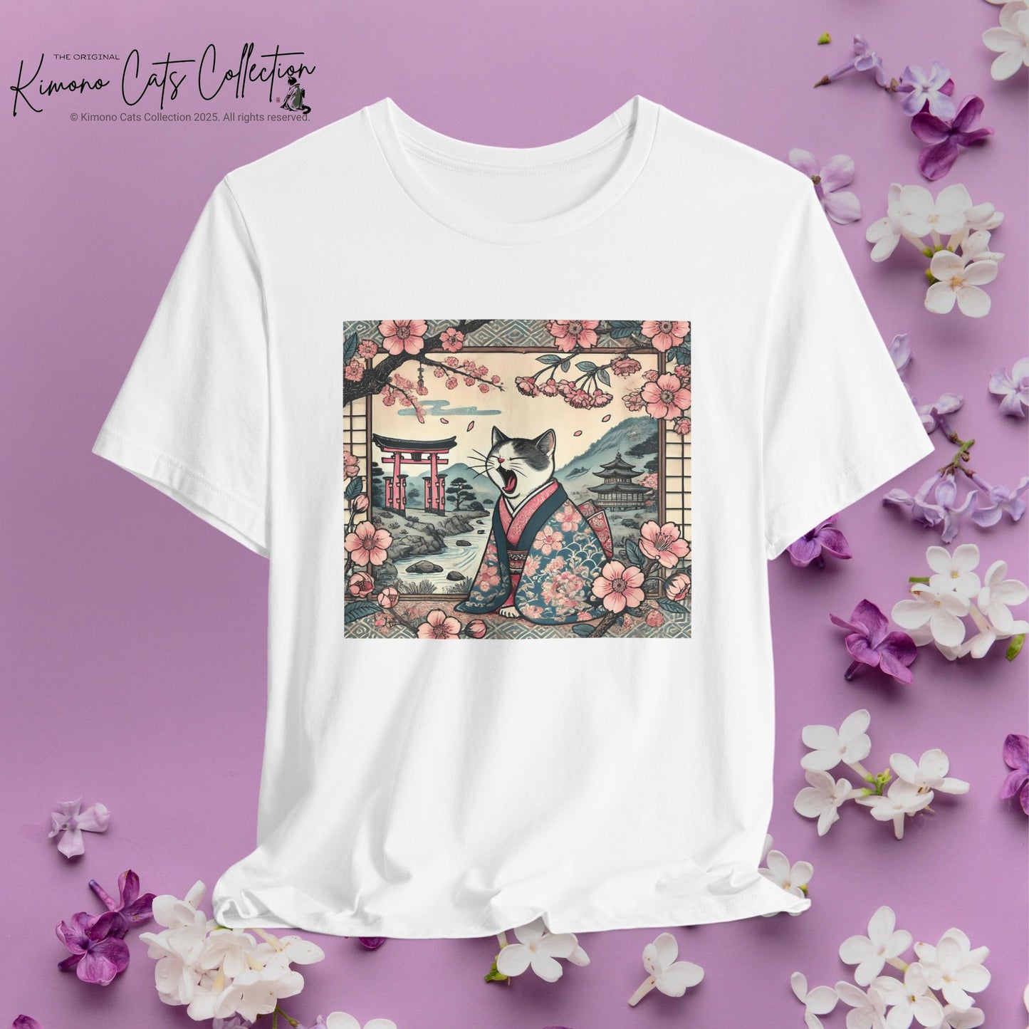 Kimono Cat Shirt - Lazy Cat Unisex Tee