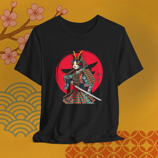 Samurai Cat Warrior Tee, Unisex