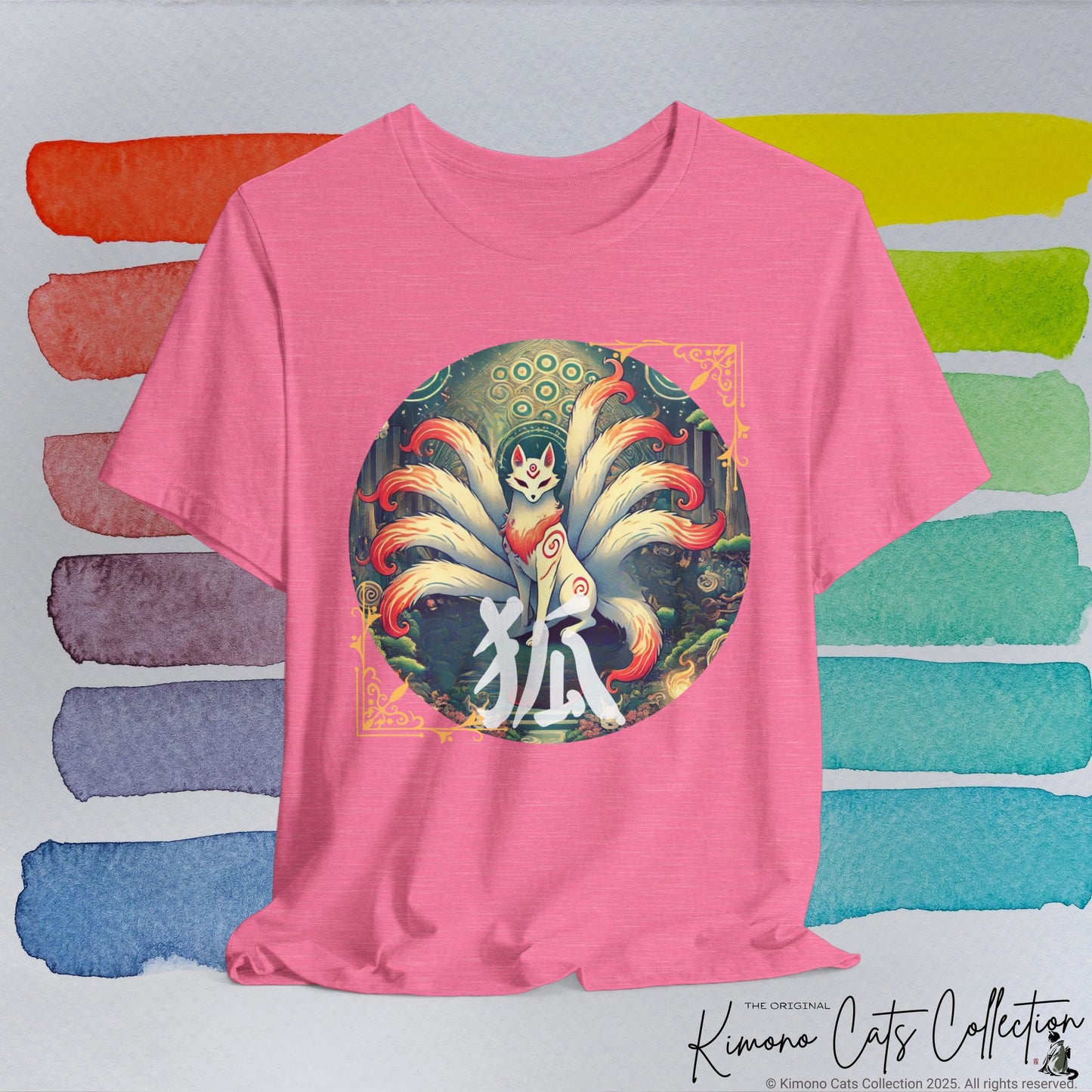 Japanese Fox T-Shirt: Mystical Kitsune Yokai