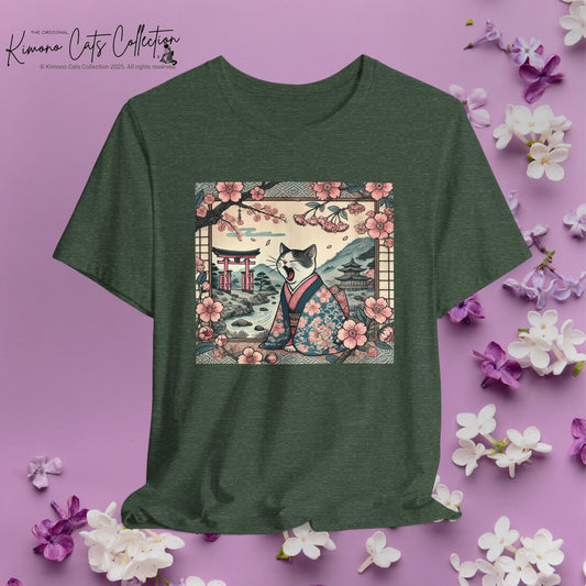 Kimono Cat Shirt - Lazy Cat Unisex Tee