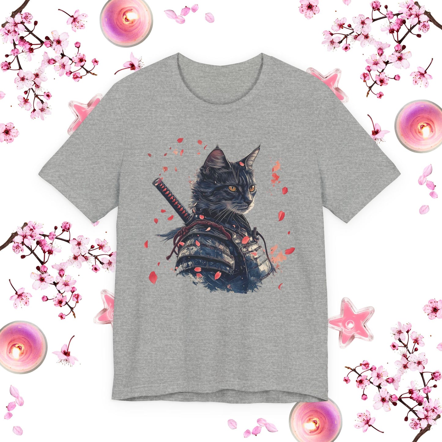 Samurai Cat Warrior Tee - Unisex