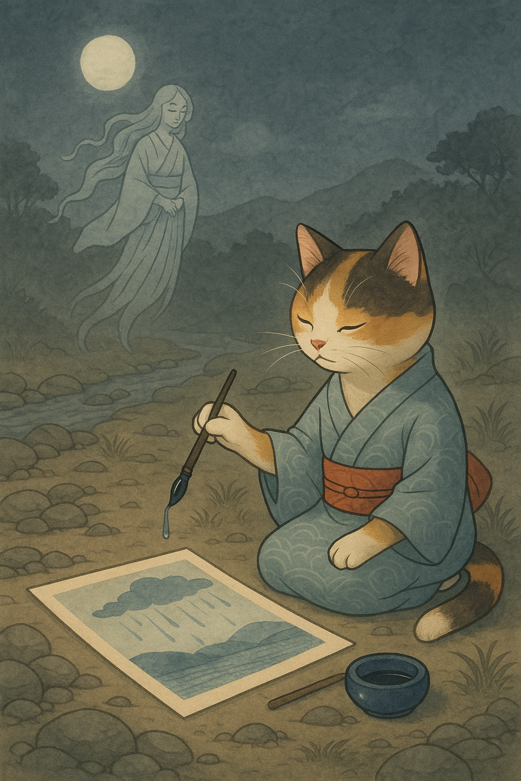 The Cat Who Painted the Rain