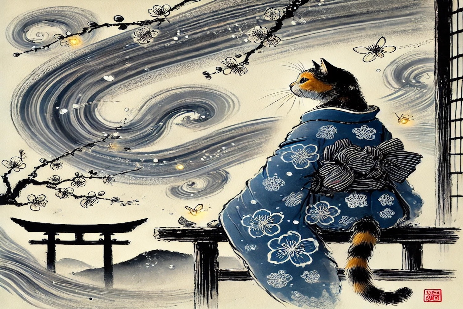 The Cat Who Painted the Wind