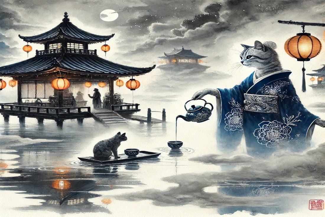 The Floating Teahouse - Kimono Cats Collection Kimono Cat, Kimono Cats, Kawaii Cat, Zen Cat, Neko, Maneki Neko, Kimono Kitty, Japan, Tokyo, Kyoto