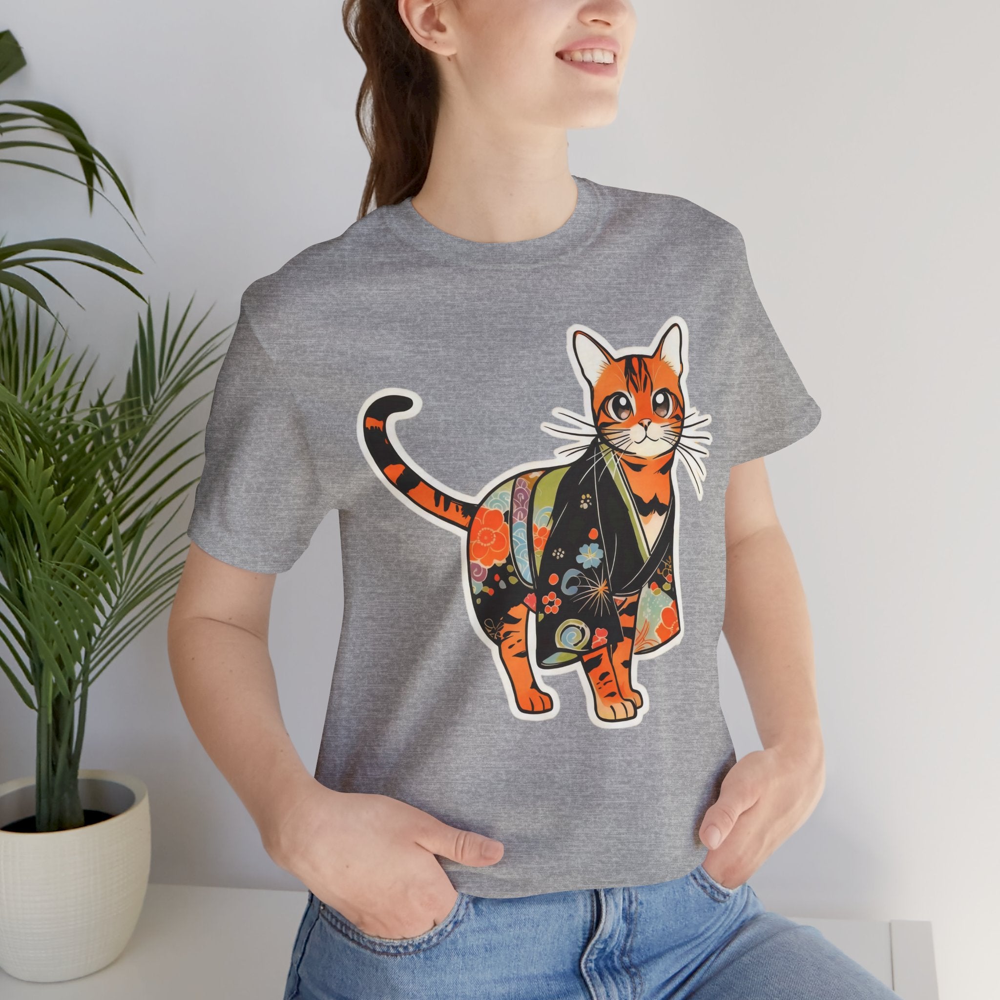 Kawaii Kimono Cat Shirt Japan Gift Tee