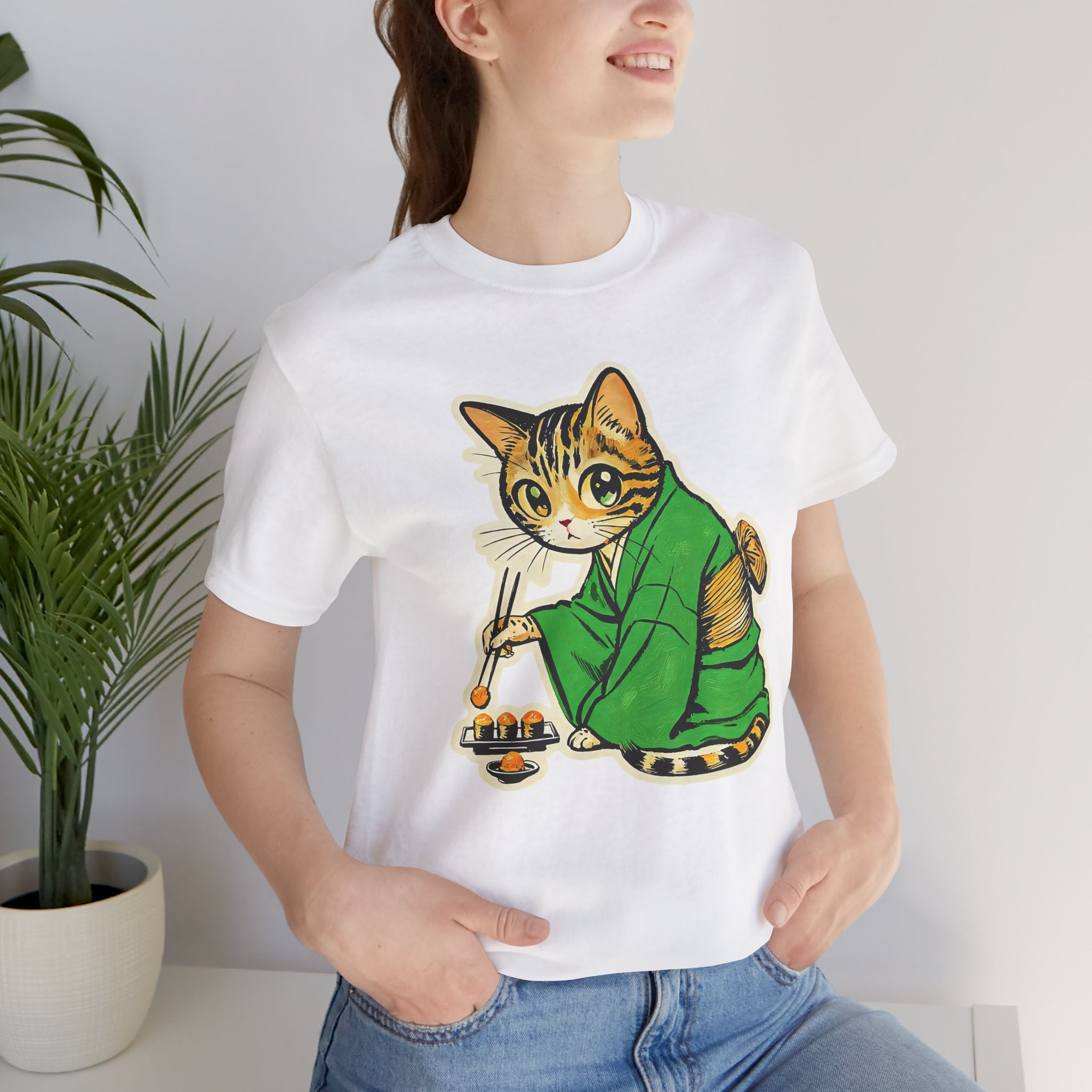 Kawaii Bengal Kimono Cat Shirt  Sushi Cat Tee