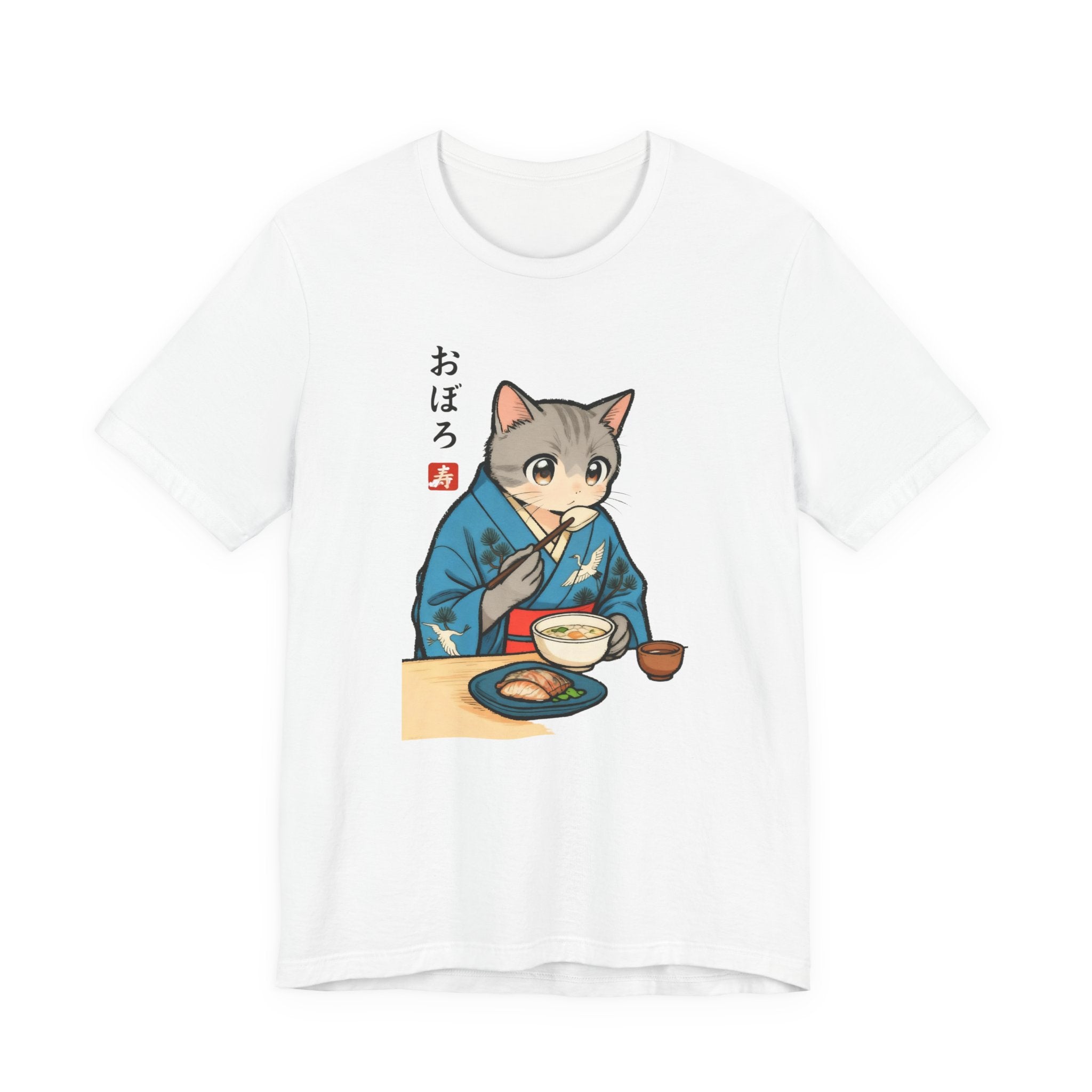Noodle Kimono Cat Shirt - Japanese Comfort Meal Cat Tee