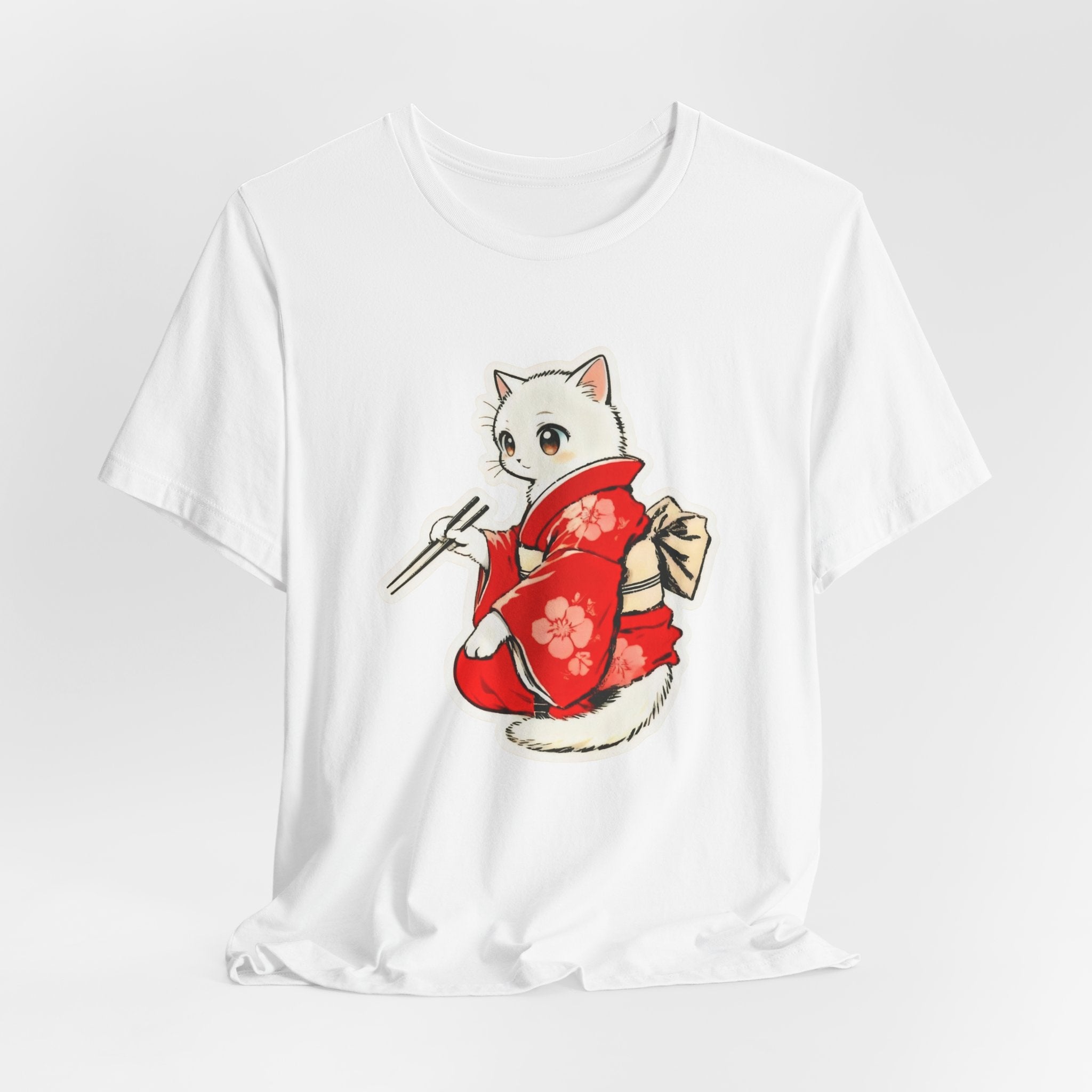 Sushi Kimono Cat Shirt - Cute Japanese Tee