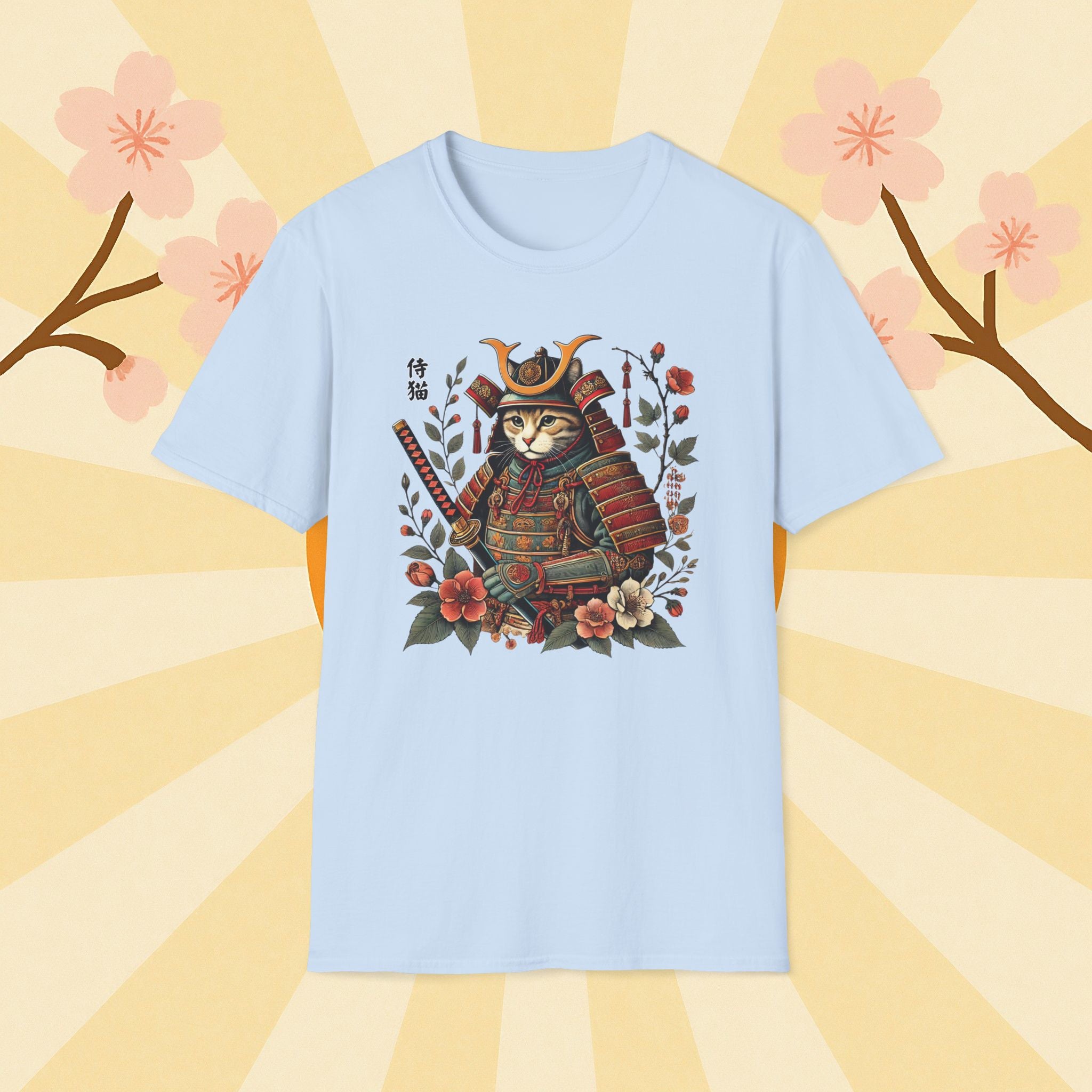 Samurai Cat T-Shirt, Unisex