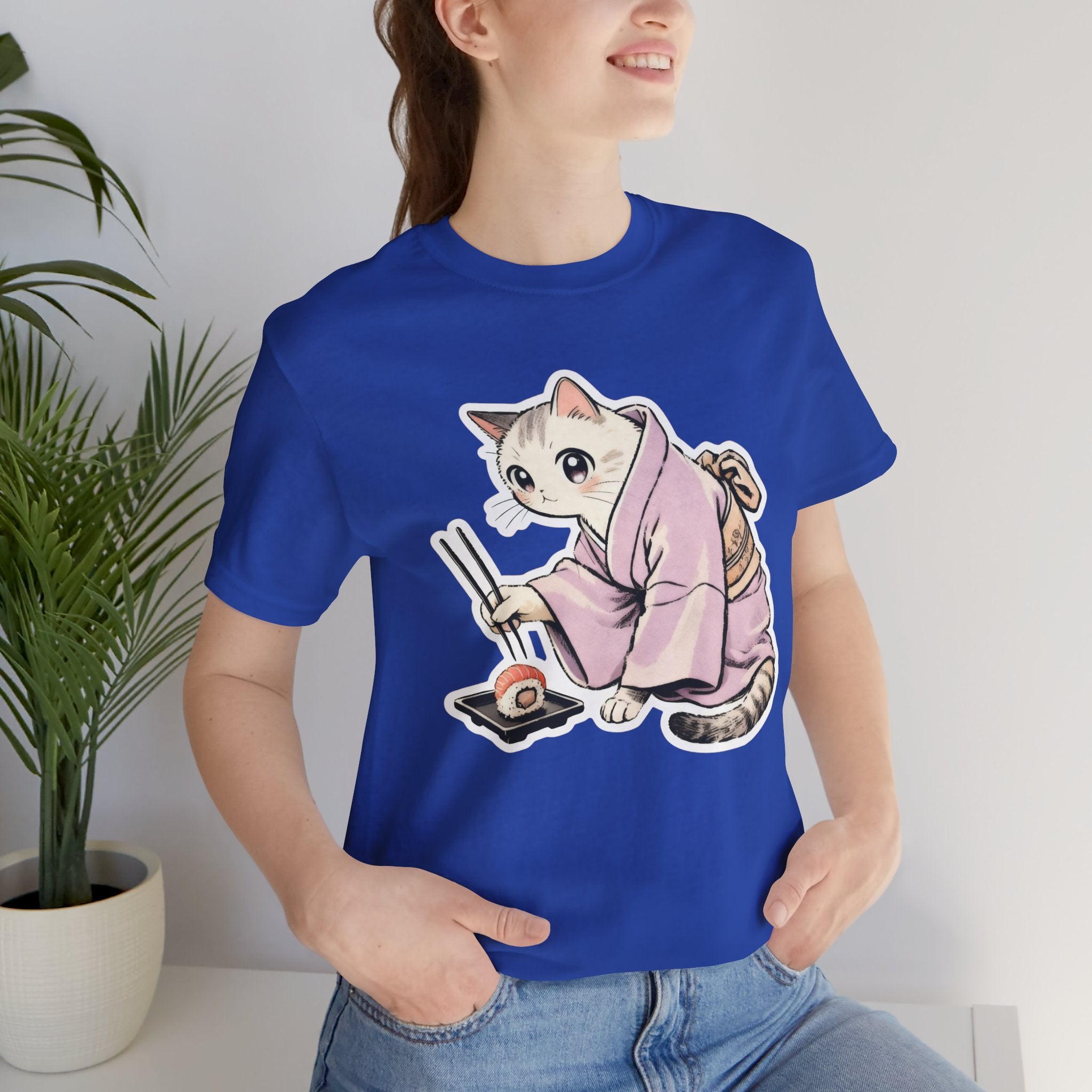Sushi Cat Shirt - Japanese Kimono Cat Tee