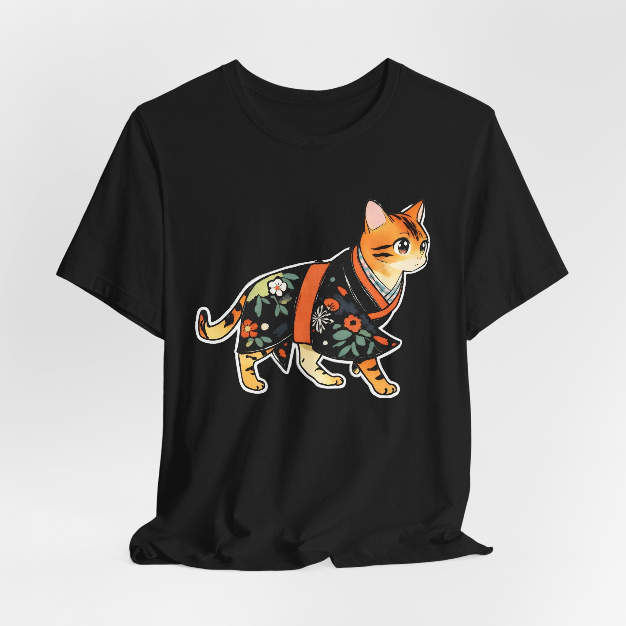 Peaceful Kimono Cat Shirt Zen Japan Tee