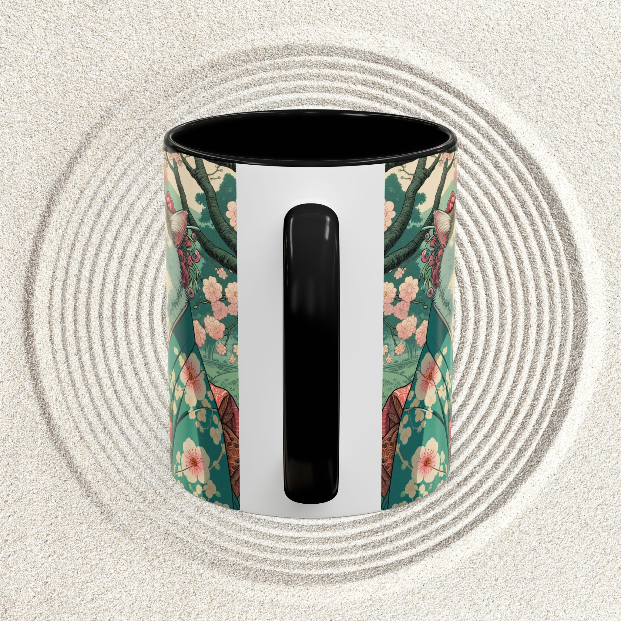 Cute Geisha Cat Mug - Kimono Cat Lover Gift - Kimono Cats Collection