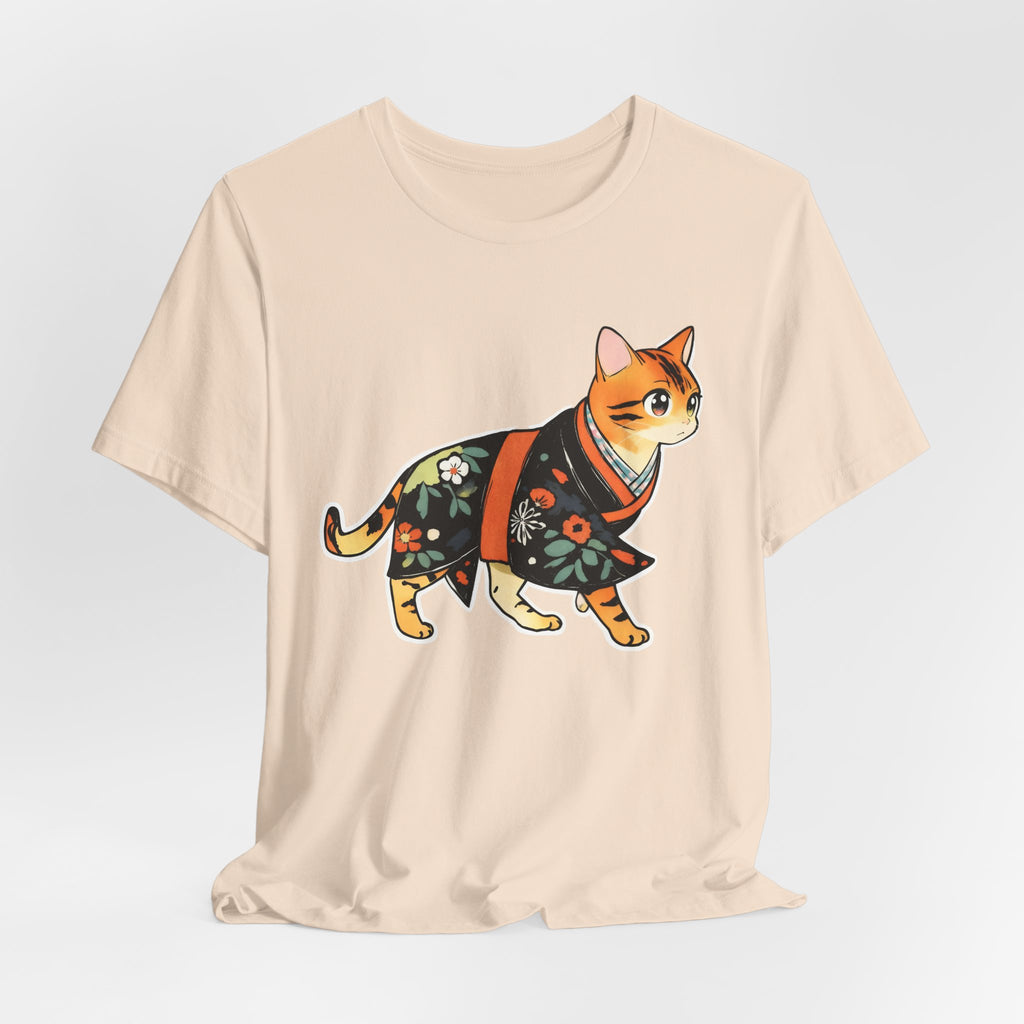 Peaceful Kimono Cat Shirt Zen Japan Tee