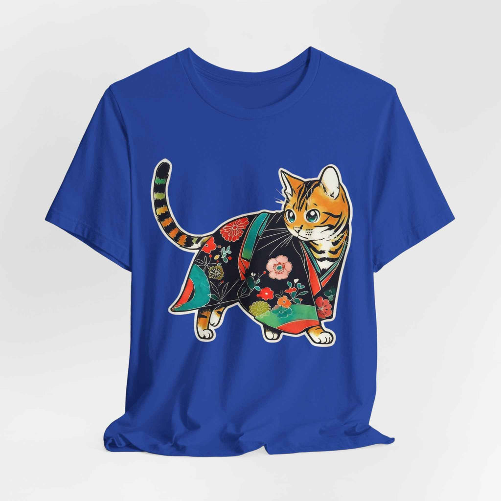 Japanese Kawaii Cat Shirt Quiet Cute Kimono Tee
