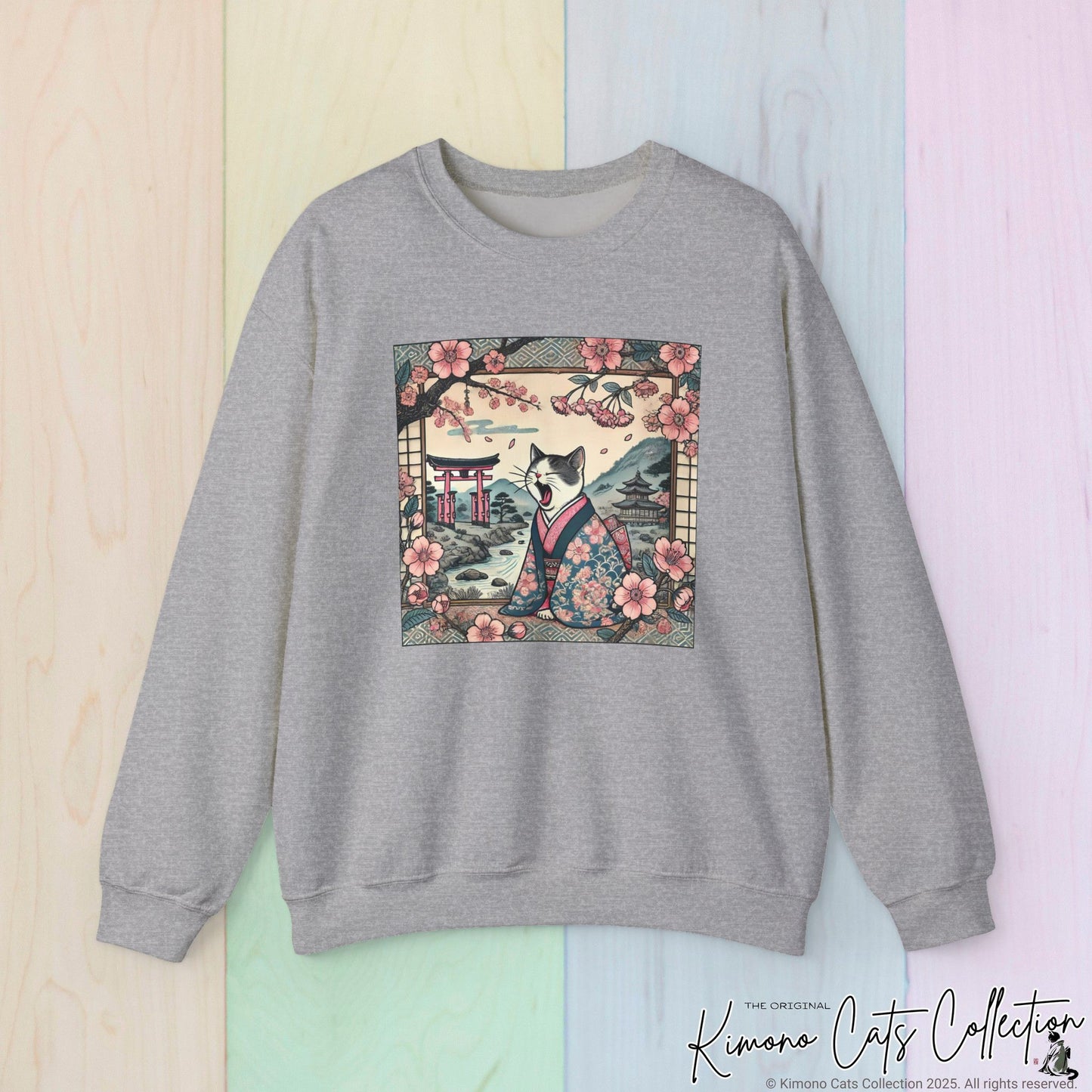 Cute Geisha Cat Sweatshirt