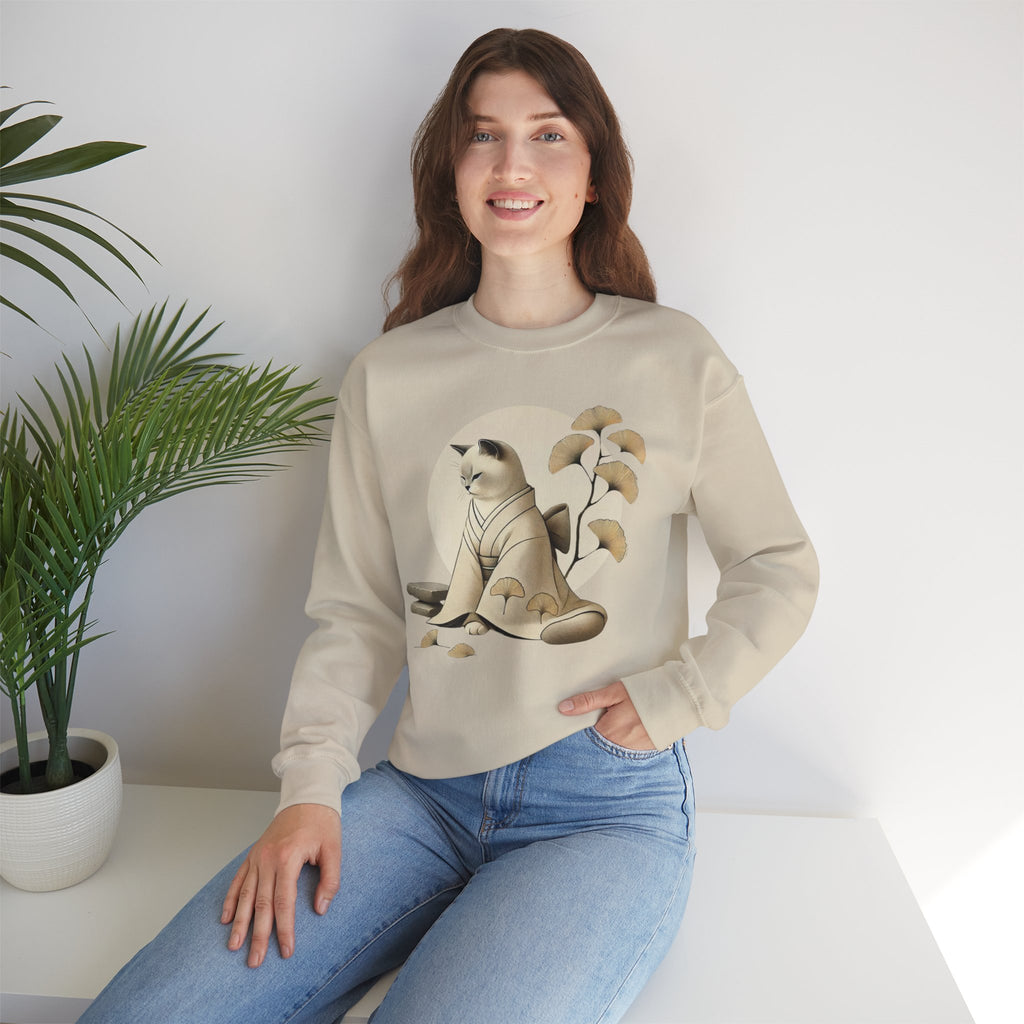 Kimono Cat Sweatshirt - Unisex Crewneck