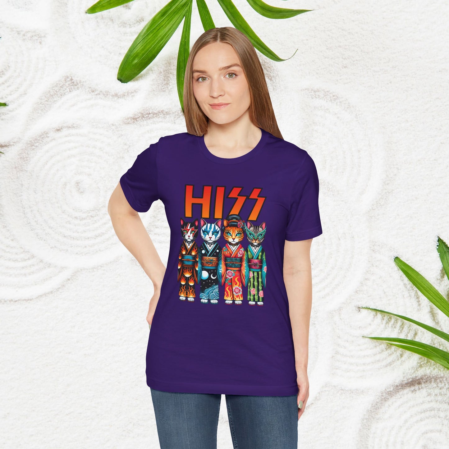 HISS Lustige Kimono-Katzen - Unisex T-Shirt